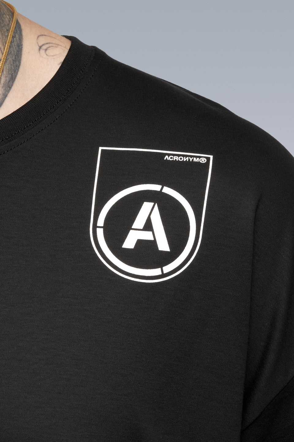 S24-PR-B 100% Cotton Mercerized Short Sleeve T-shirt - Black