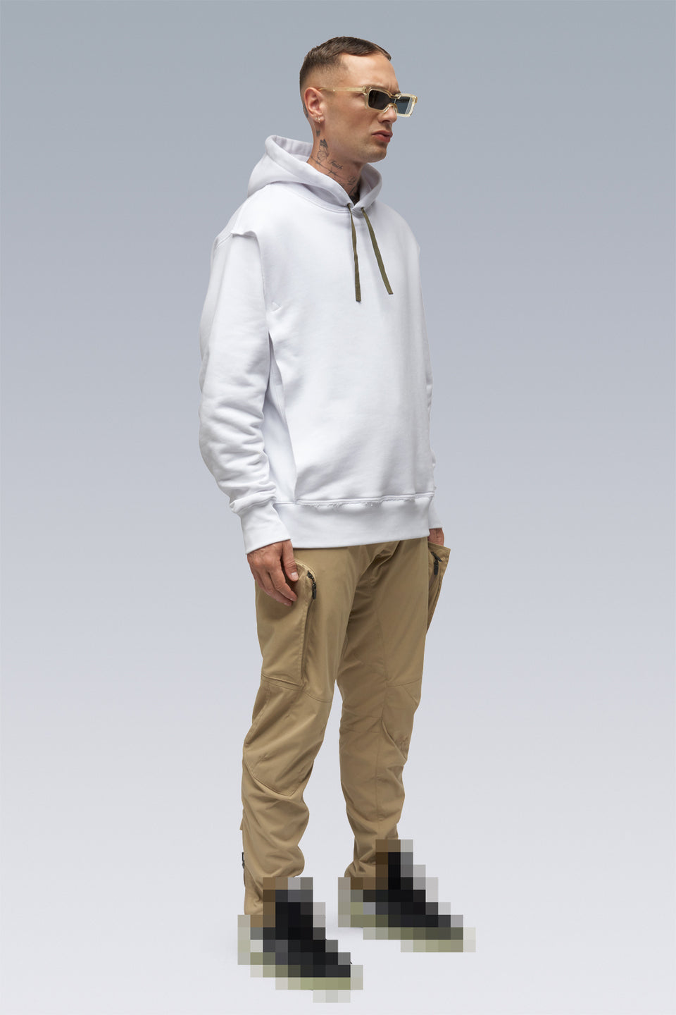 S26-PR Organic Cotton Hooded Sweatshirt - White
