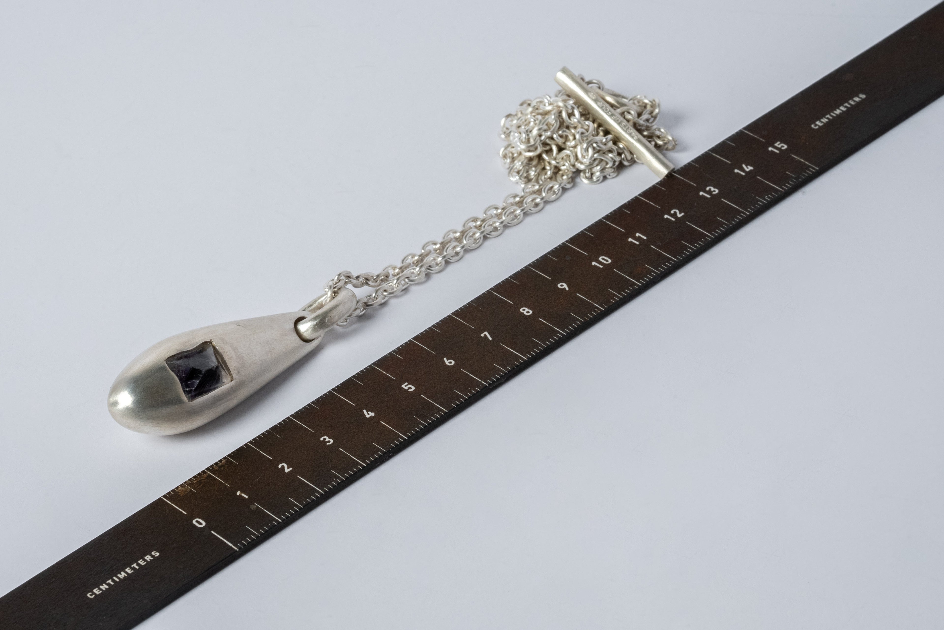 Chrysalis Necklace (Cremaster Emergence, Fluorite, MA+FLO)