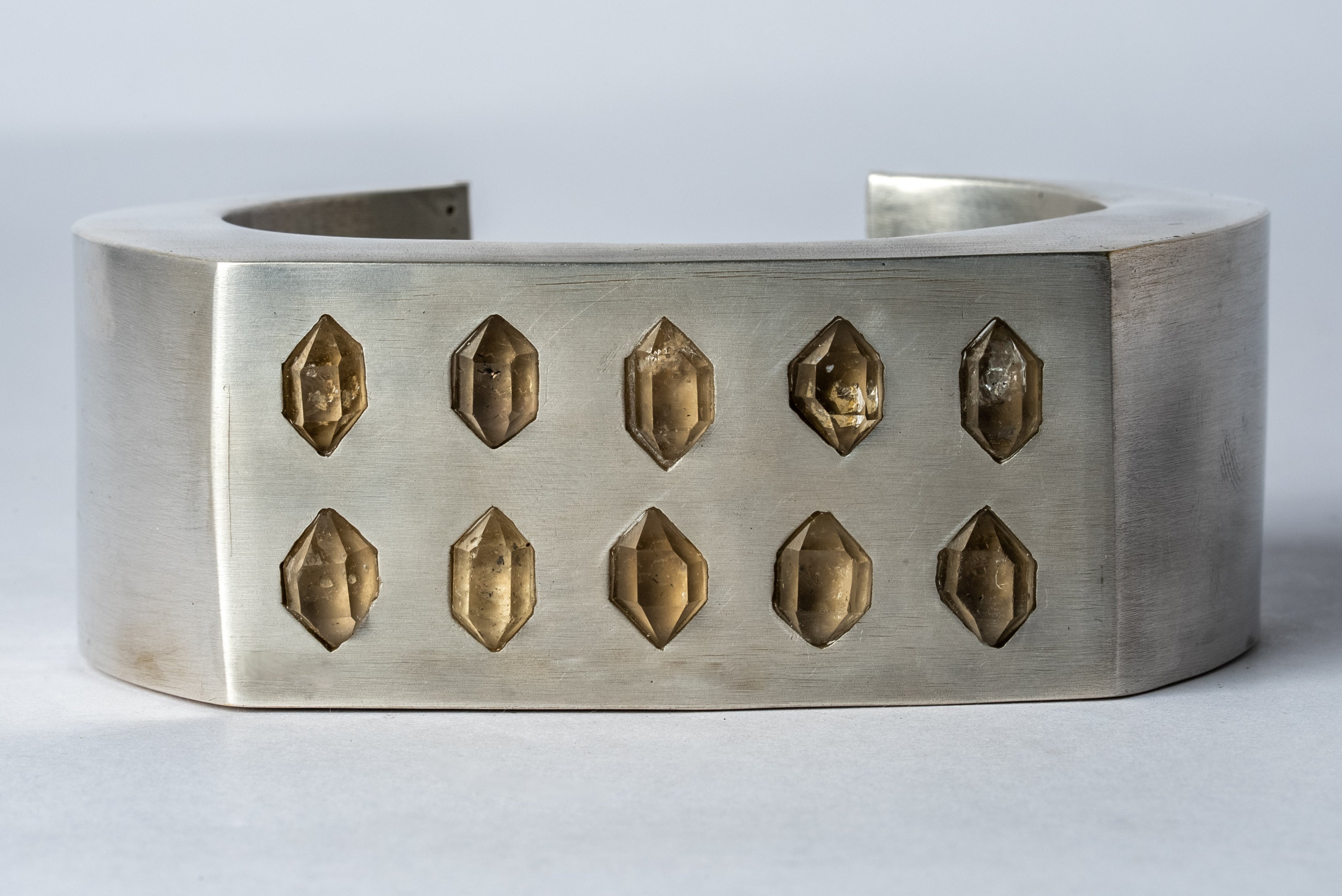 Crescent Plane Bracelet (Herkimer Spikes Var., 30mm)