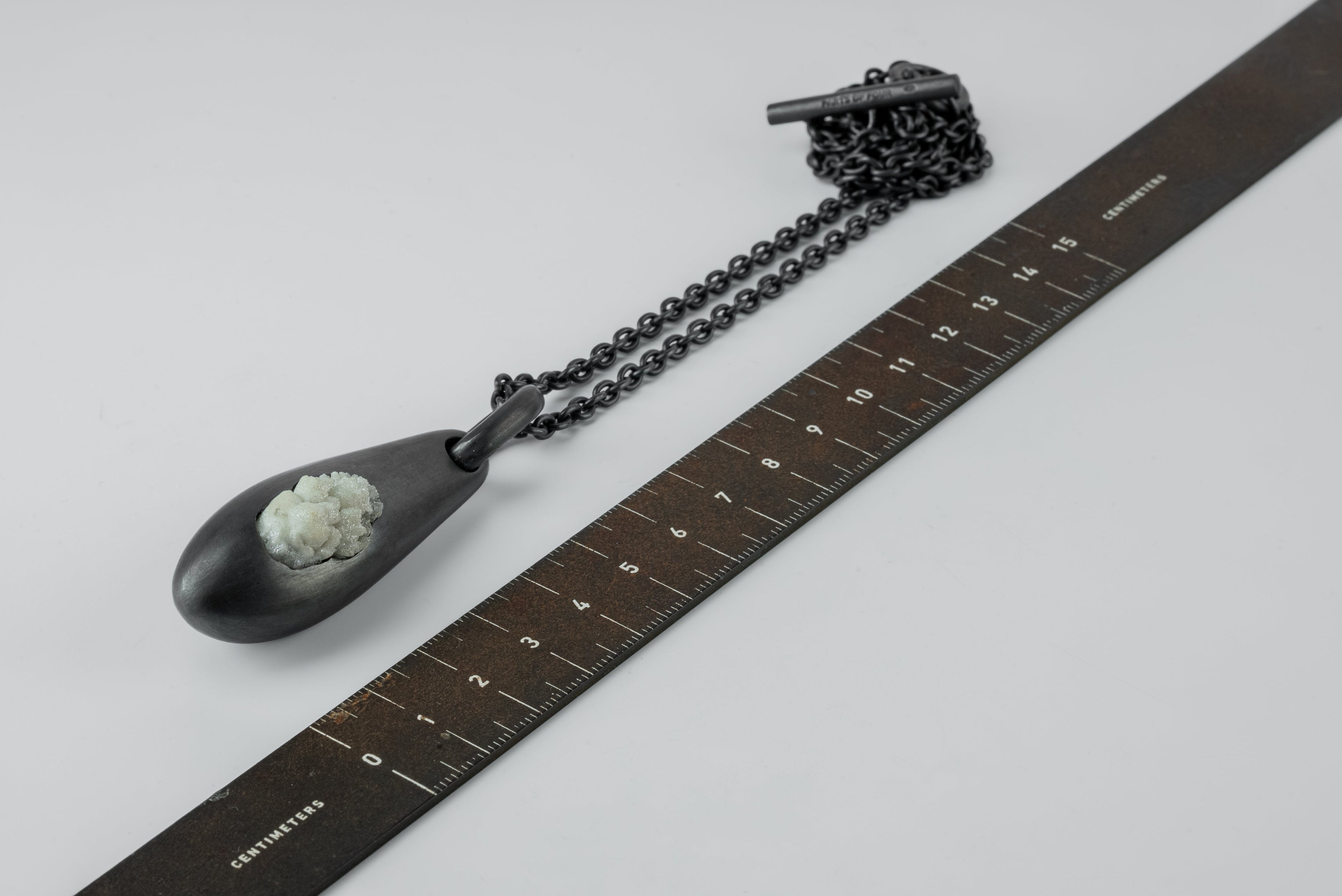 Chrysalis Necklace (Cremaster Emergence, Zincite, KA+ZIN)