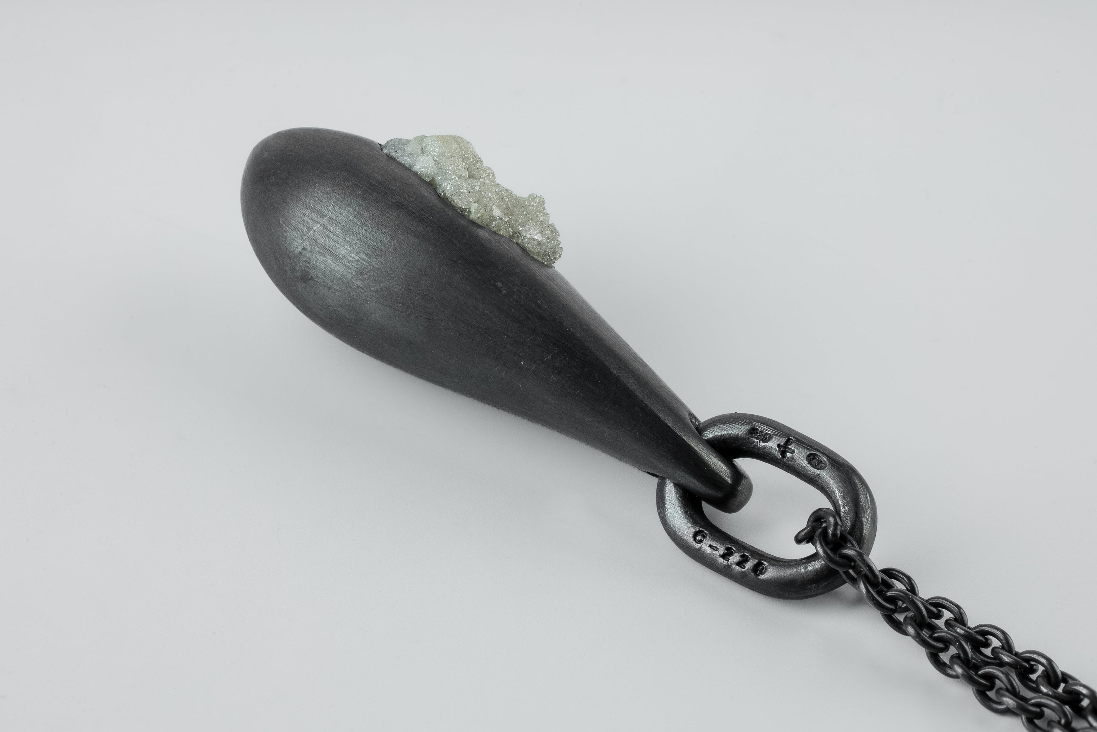 Chrysalis Necklace (Cremaster Emergence, Zincite, KA+ZIN)