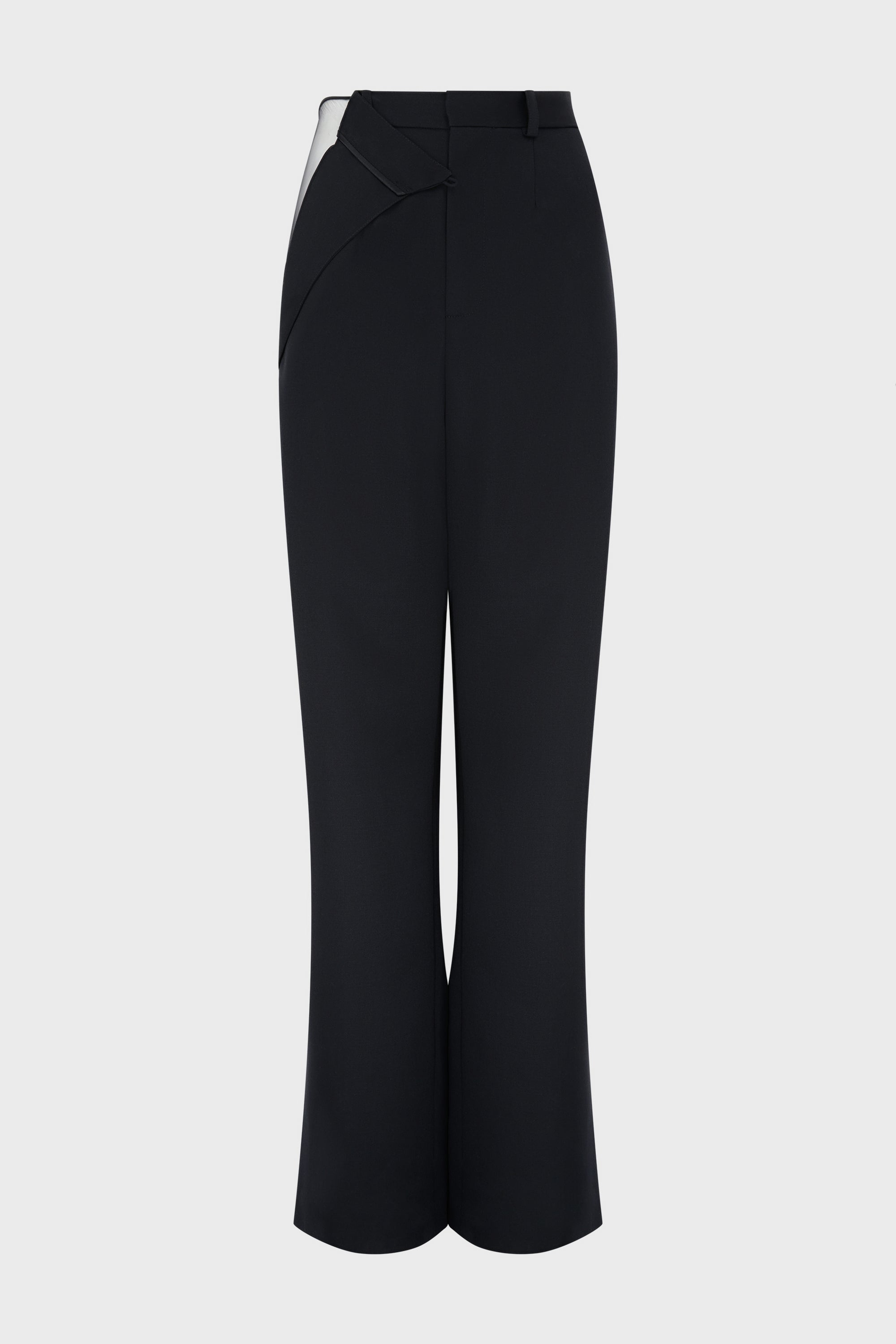 PEEK OPEN THIGH PANTS BLACK