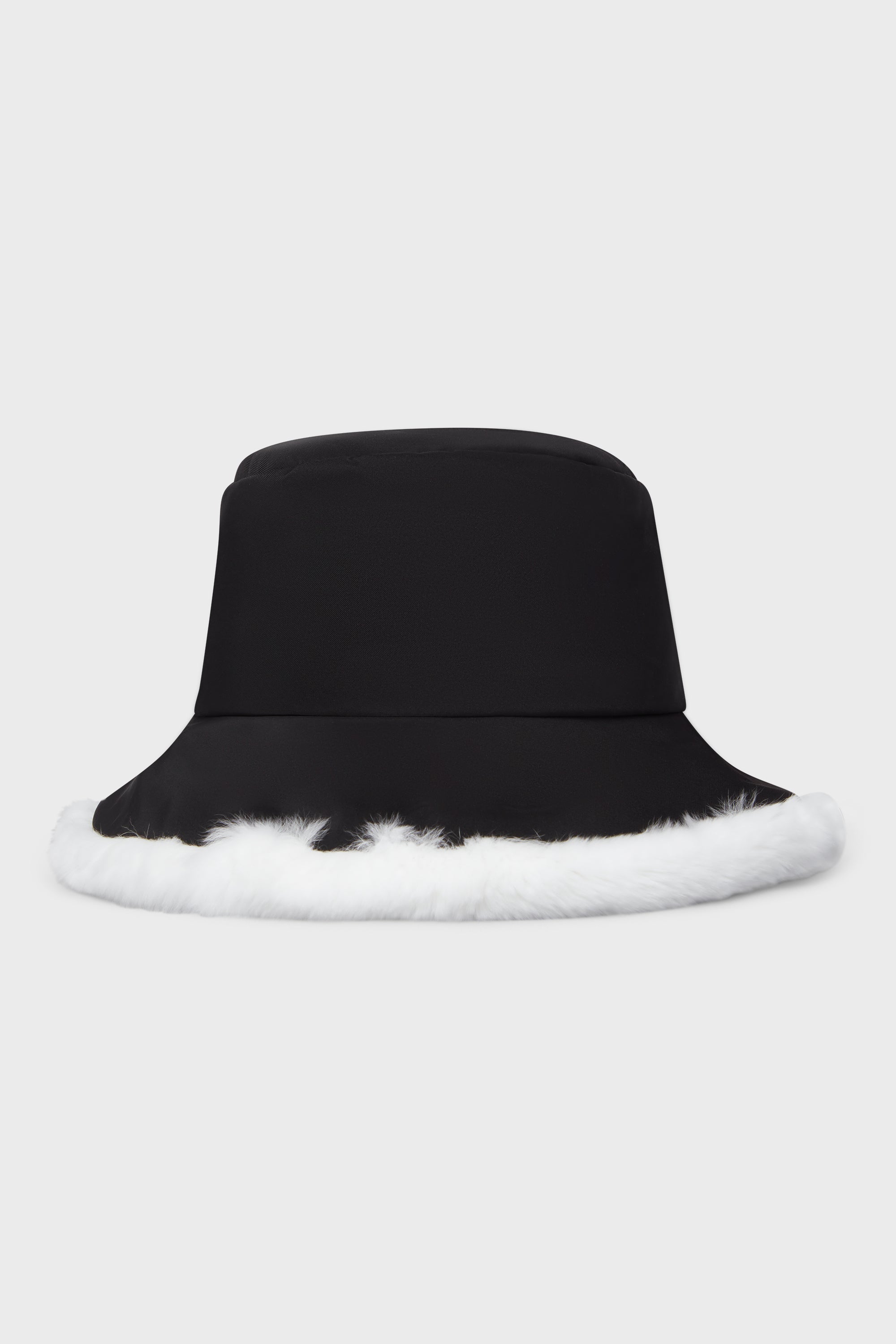 WHITE RABBIT FUR BOB HAT