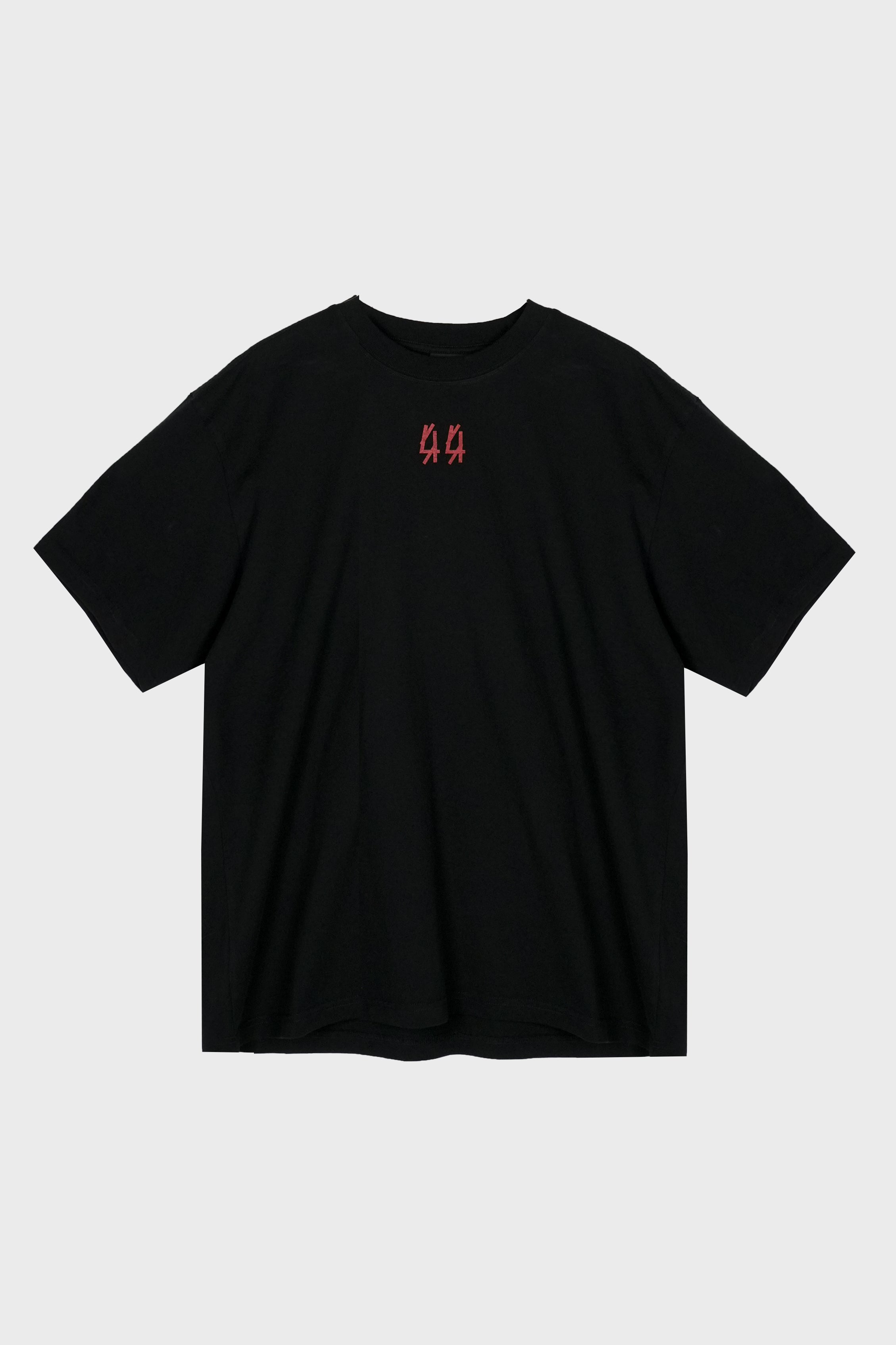 SOCCER TEE BLACK + Y2K RED WHITE