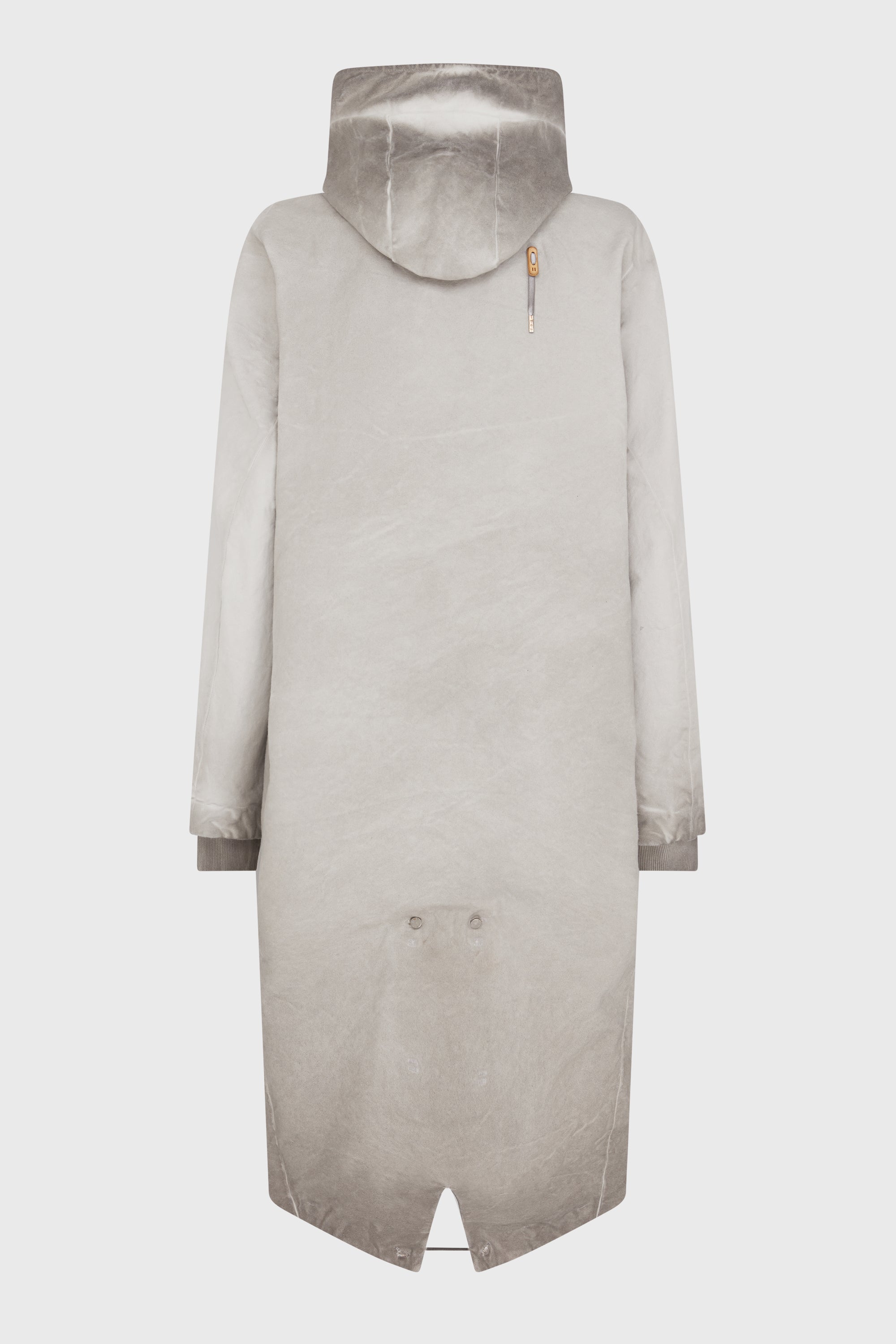 PARKA FISHTAIL 1.2 FADED LIGHT GREY RESIN DYED