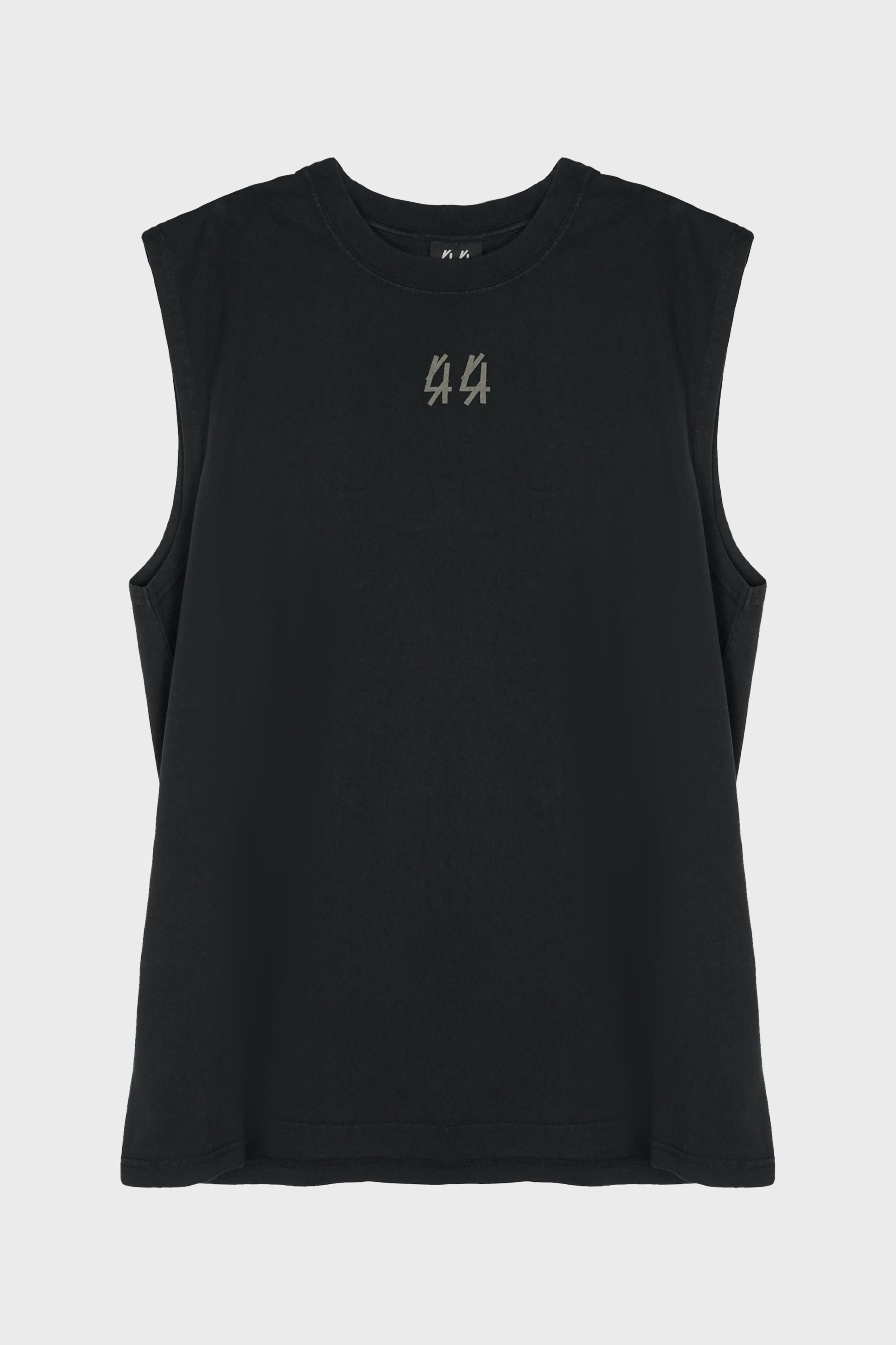 SLEEVELESS TEE FADED BLACK + 44 SMOKE GREY
