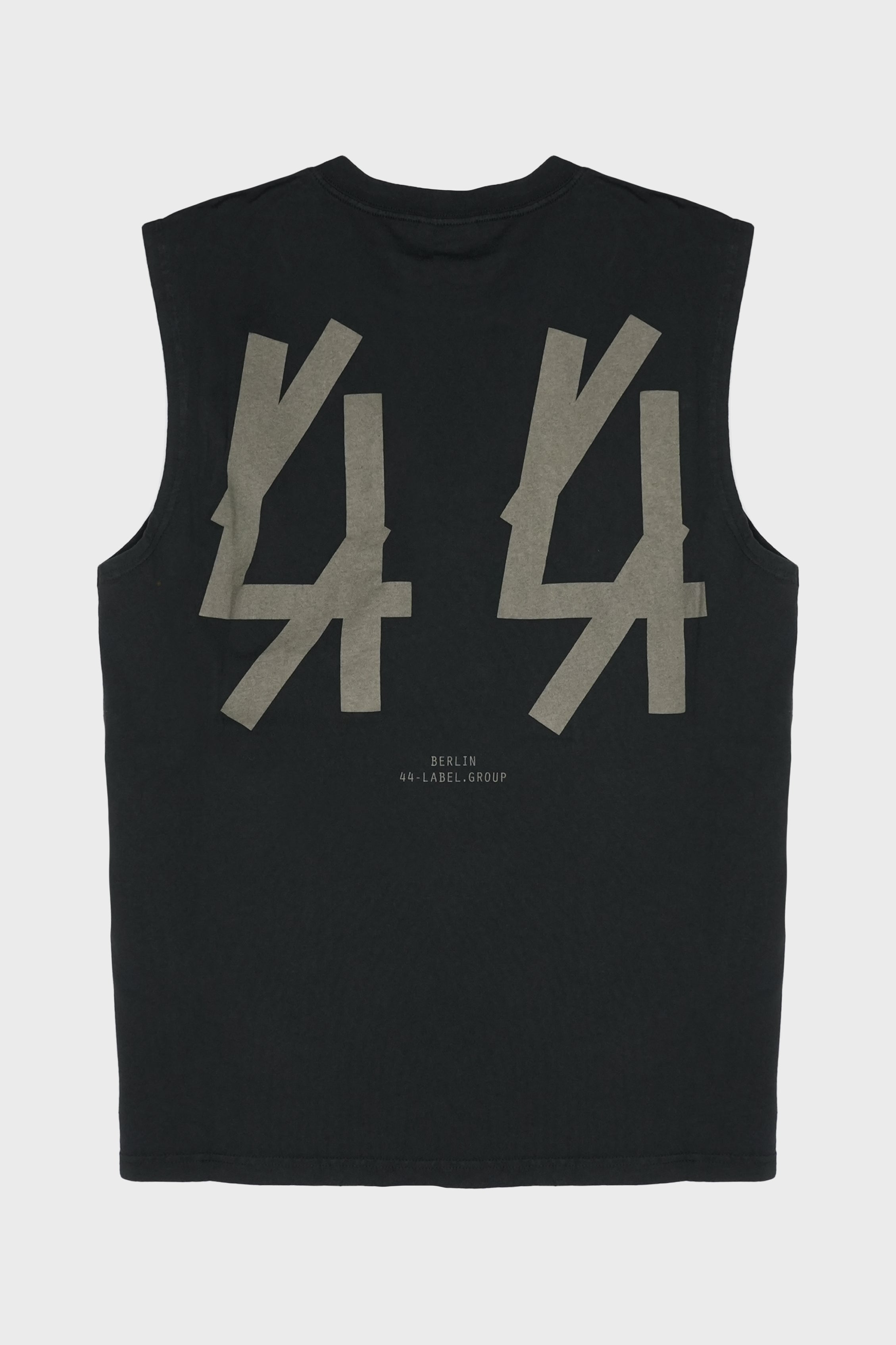 SLEEVELESS TEE FADED BLACK + 44 SMOKE GREY