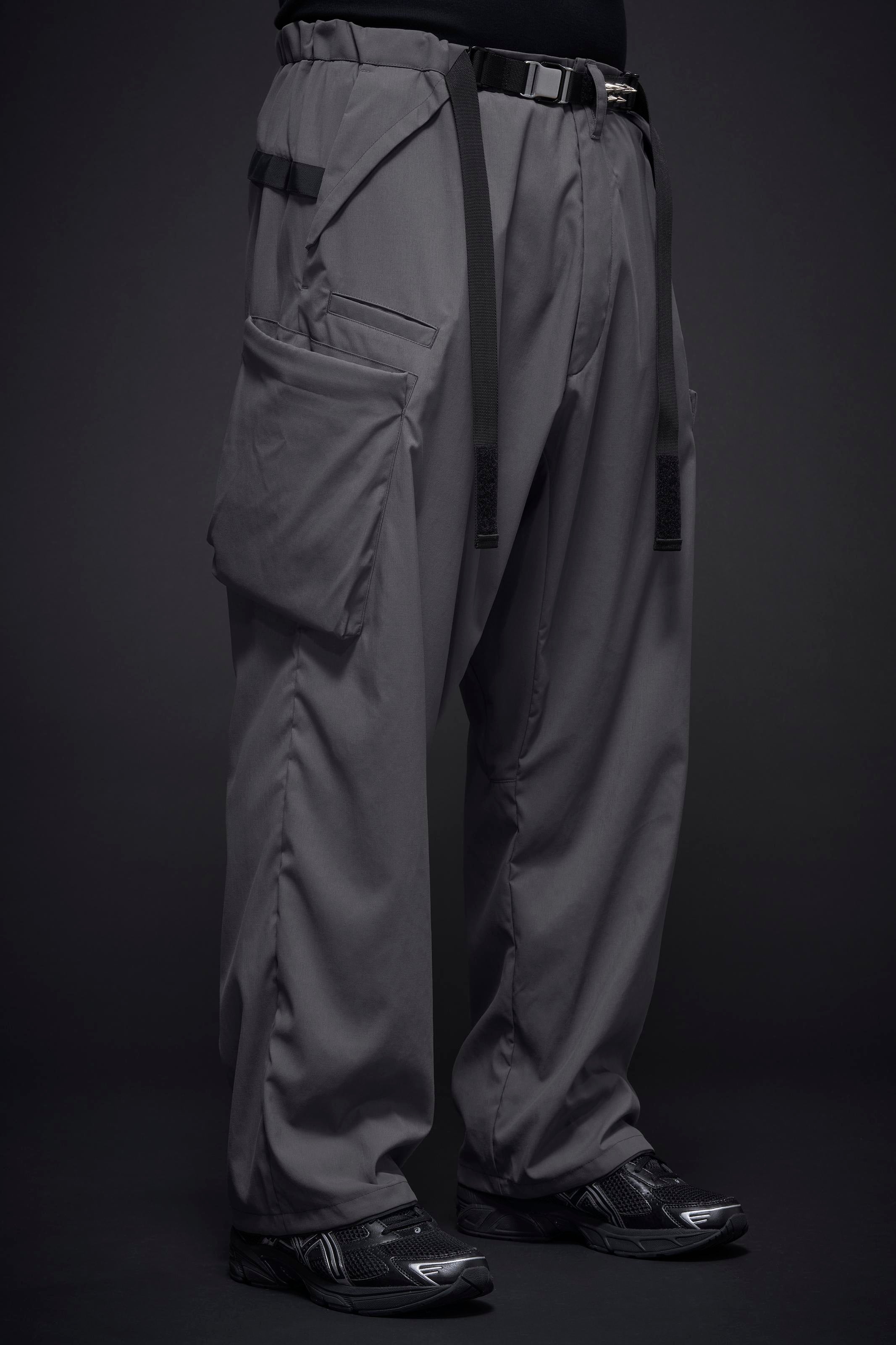 P55-M Nylon Stretch Cargo Trouser - Blaugrau