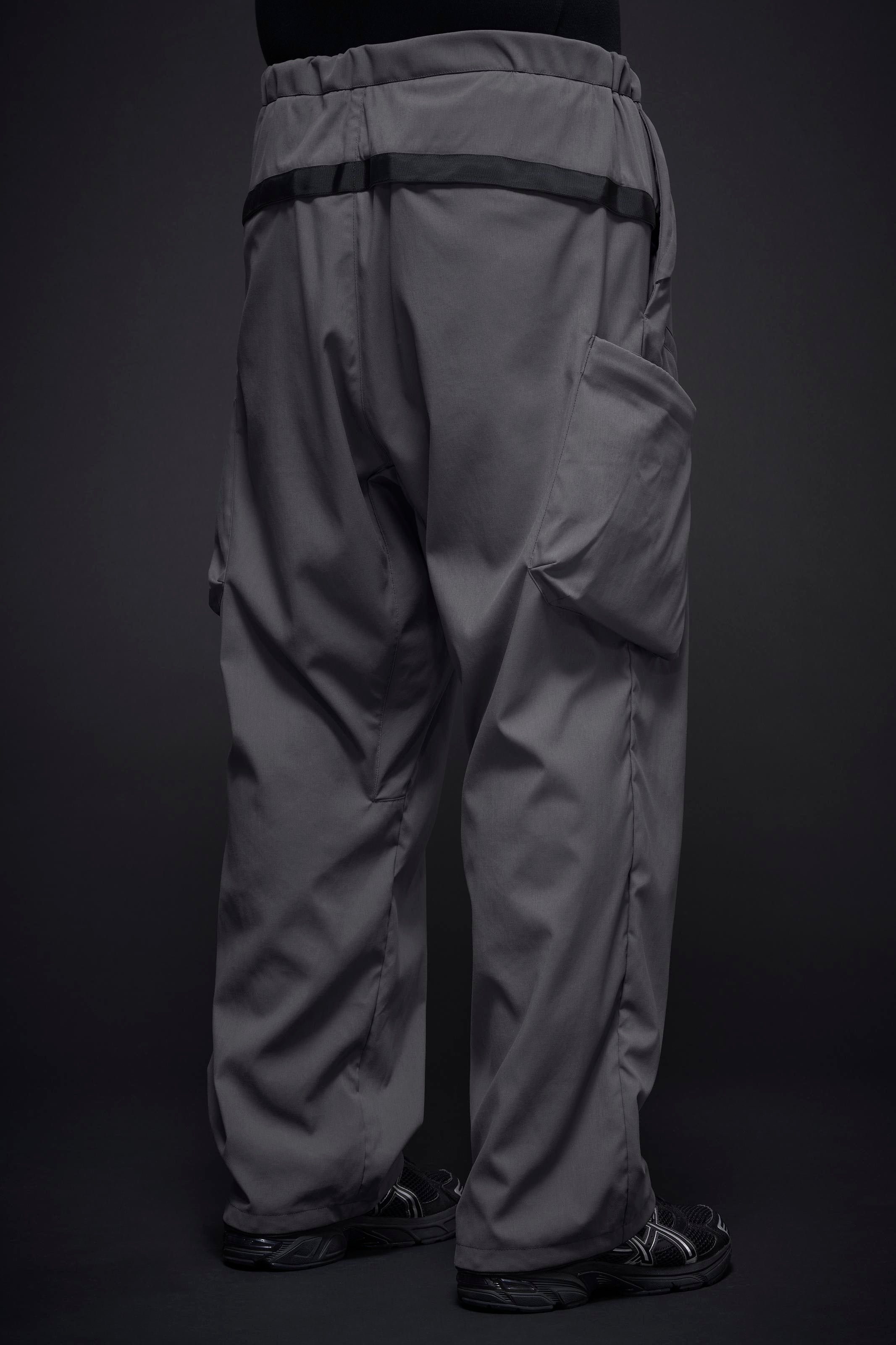 P55-M Nylon Stretch Cargo Trouser - Blaugrau