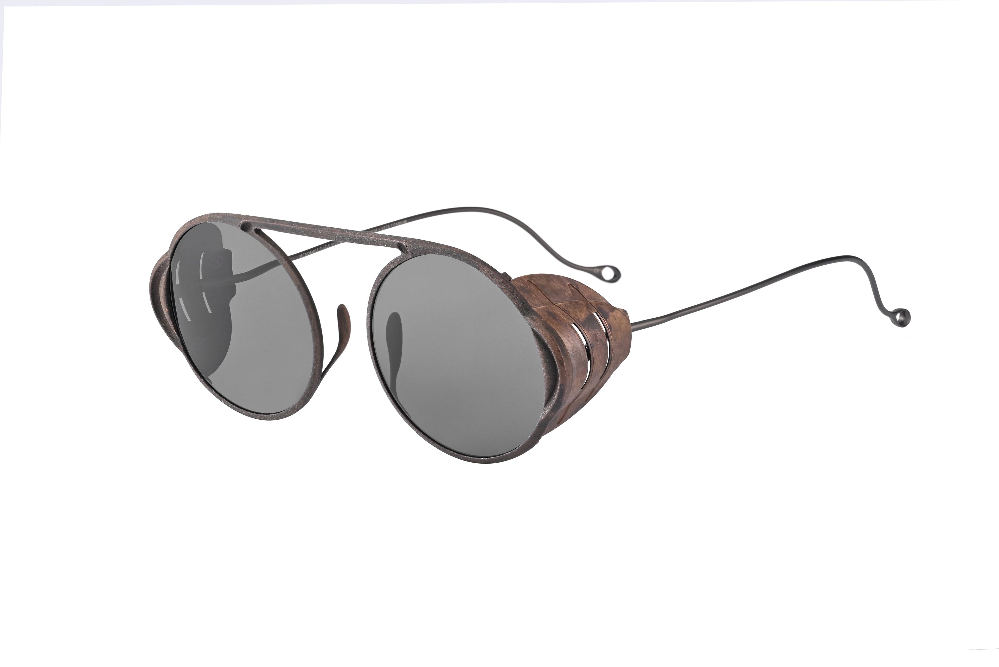 X BBS ANTIQUE BRONZE PATINA L.GRAY SUNGLASSES