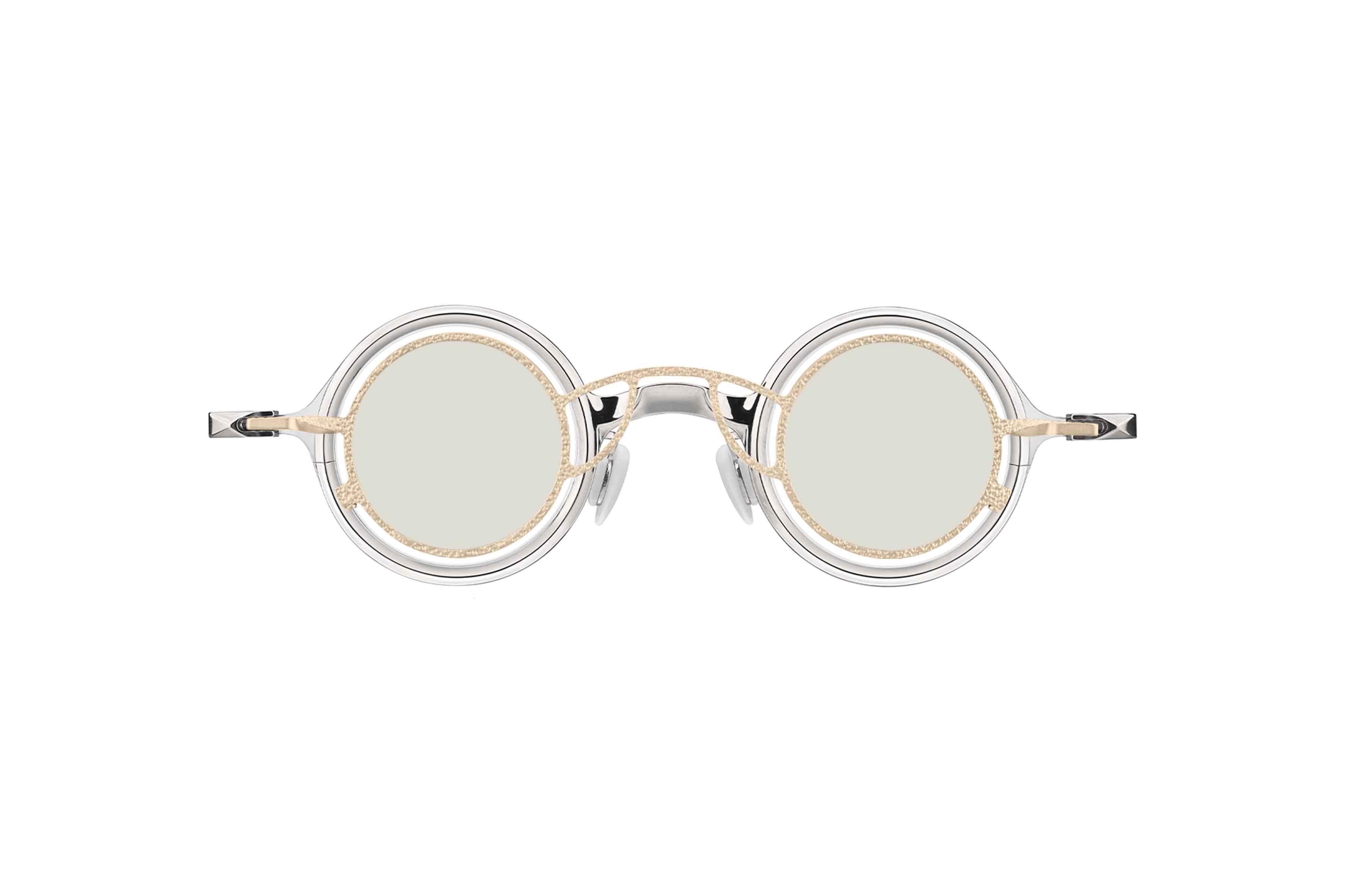 × ZIGGY CHEN POLISHED + PALE GOLD CLIP SUNGLASSES