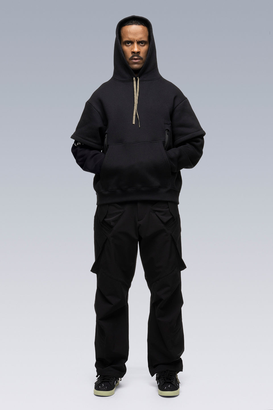 S34-PR Organic Cotton Hooded Sweatshirt - Black