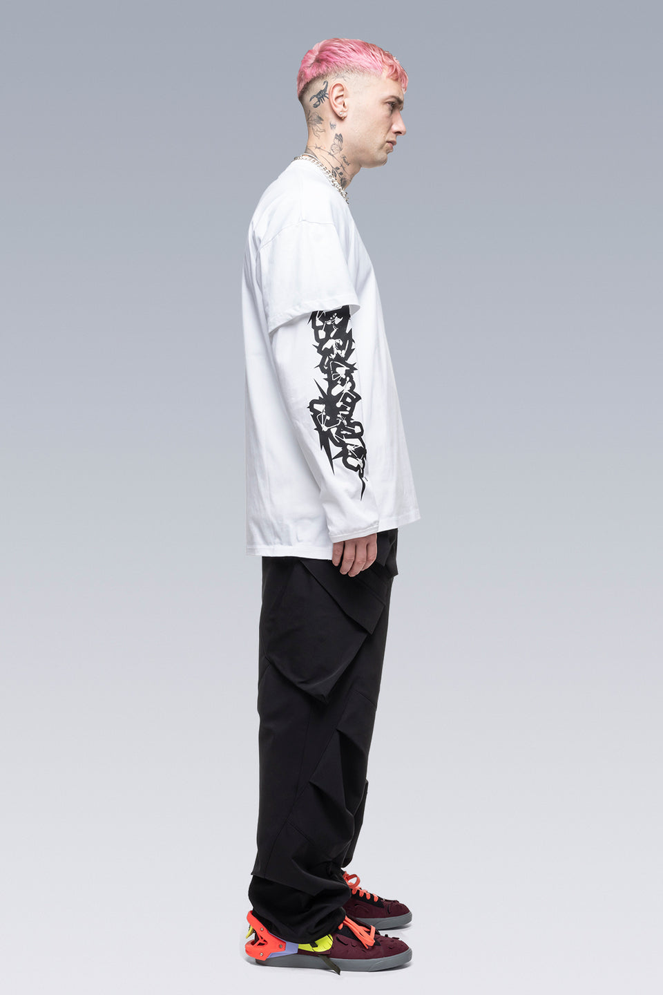 S29-PR-B 100% Organic Cotton Long Sleeve T-shirt - White