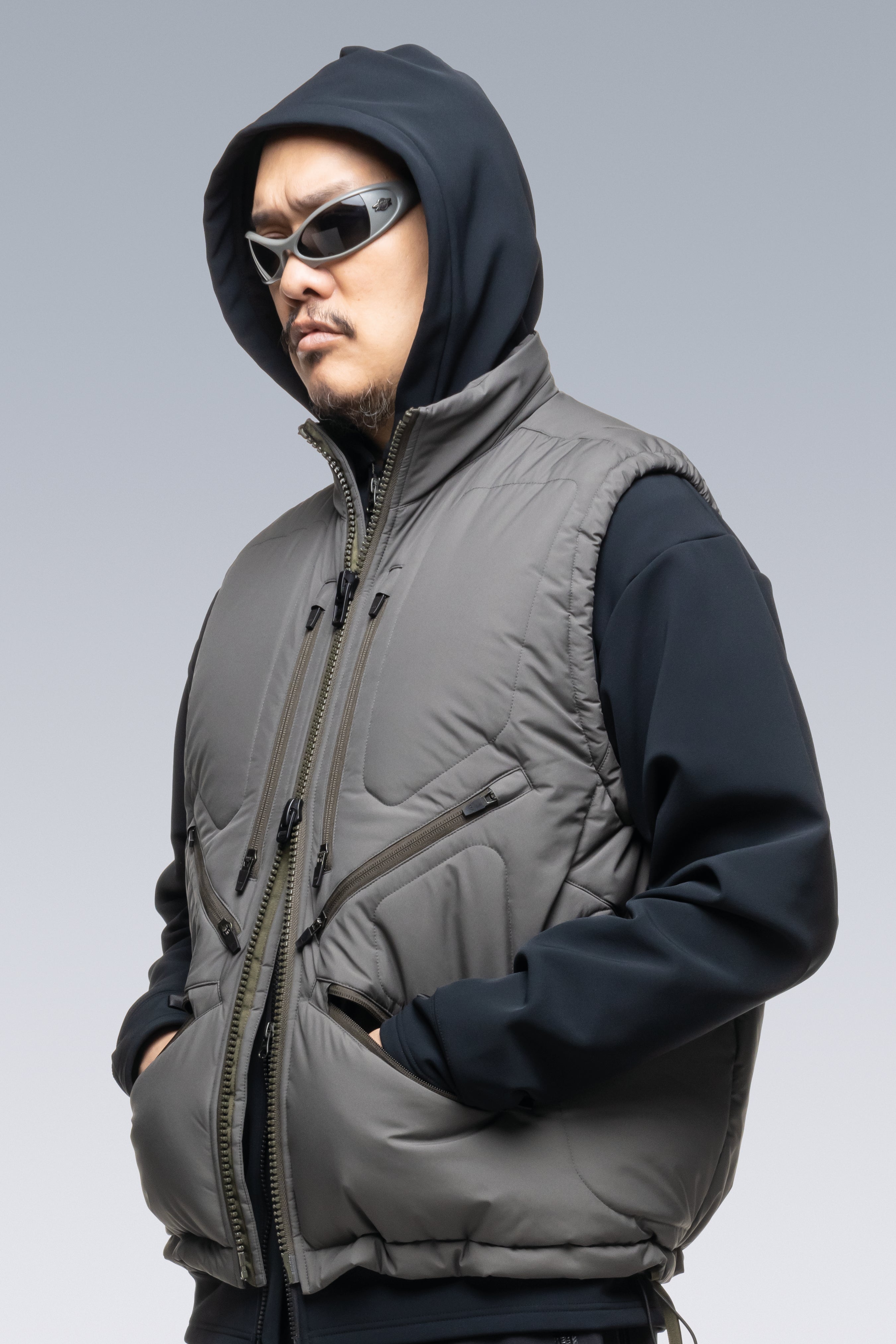 V91-WS Windstopper® PrimaLoft® Modular Liner Vest - Grey