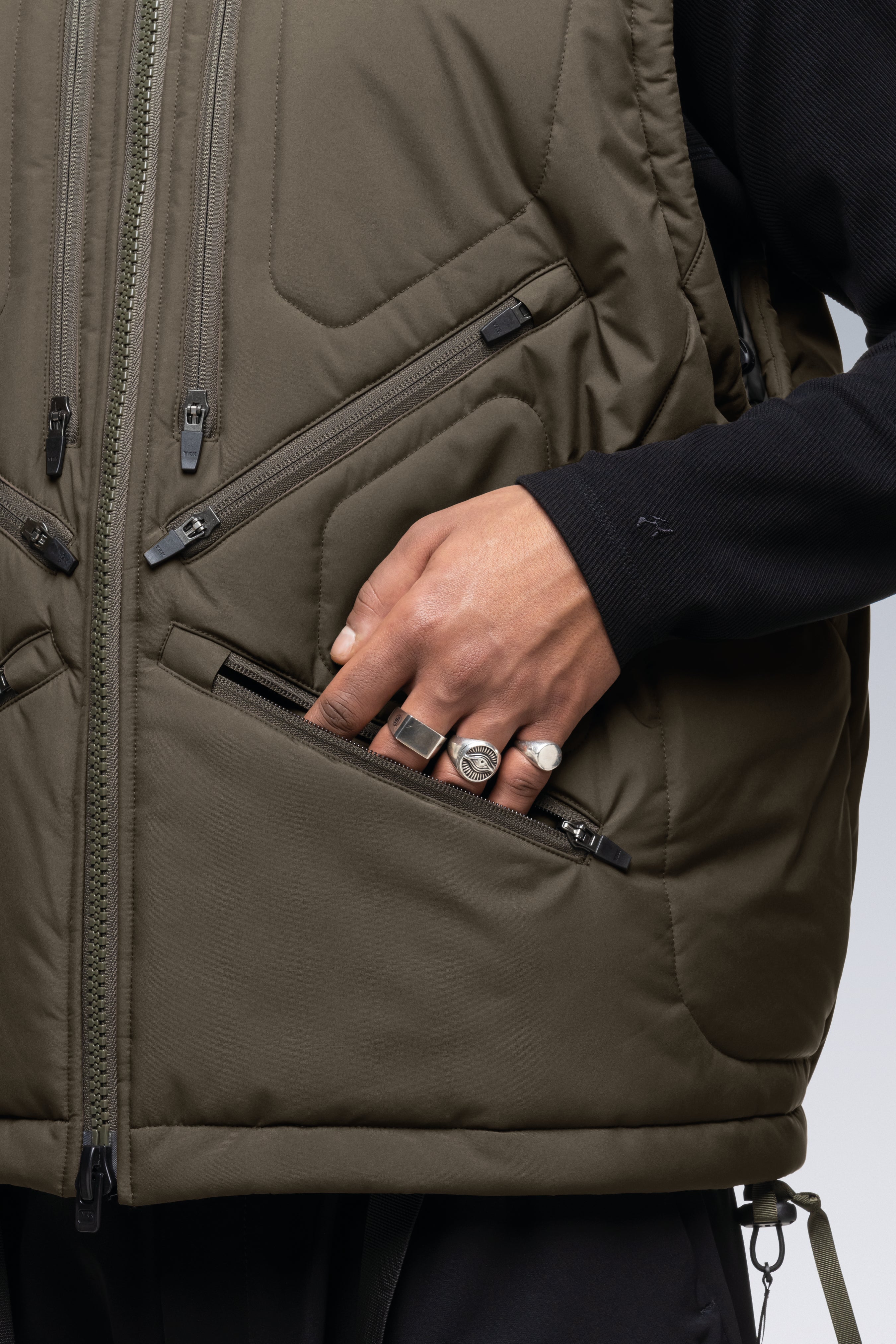 V91-WS Windstopper® PrimaLoft® Modular Liner Vest - Grey