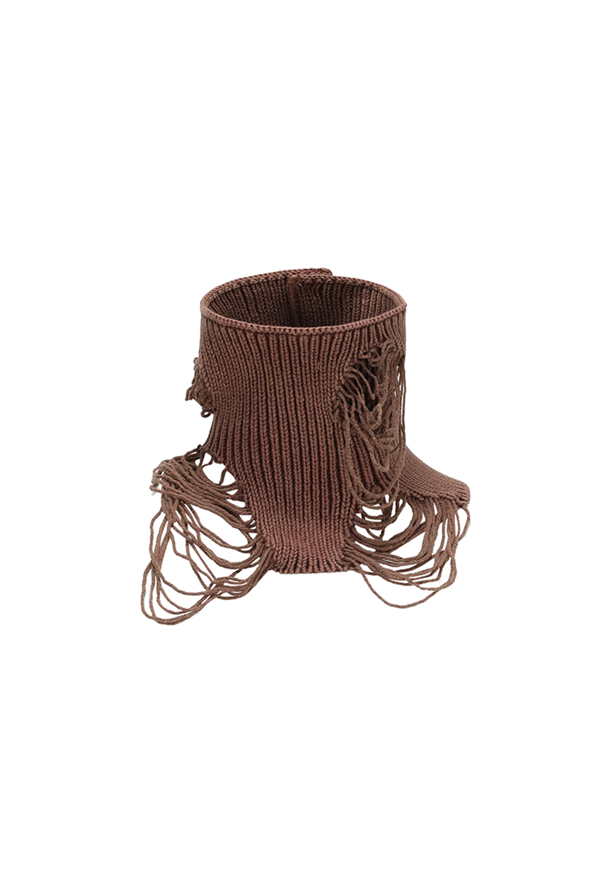 STONE WASHED RIB NECK GAITER DARK PINK