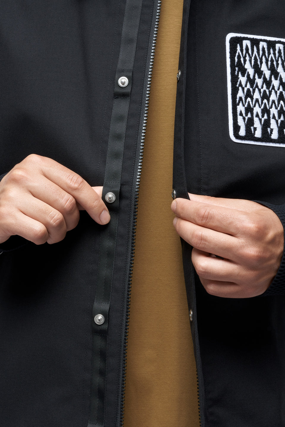 J94-VT 3L Varsity Jacket - BLACK/MULTI