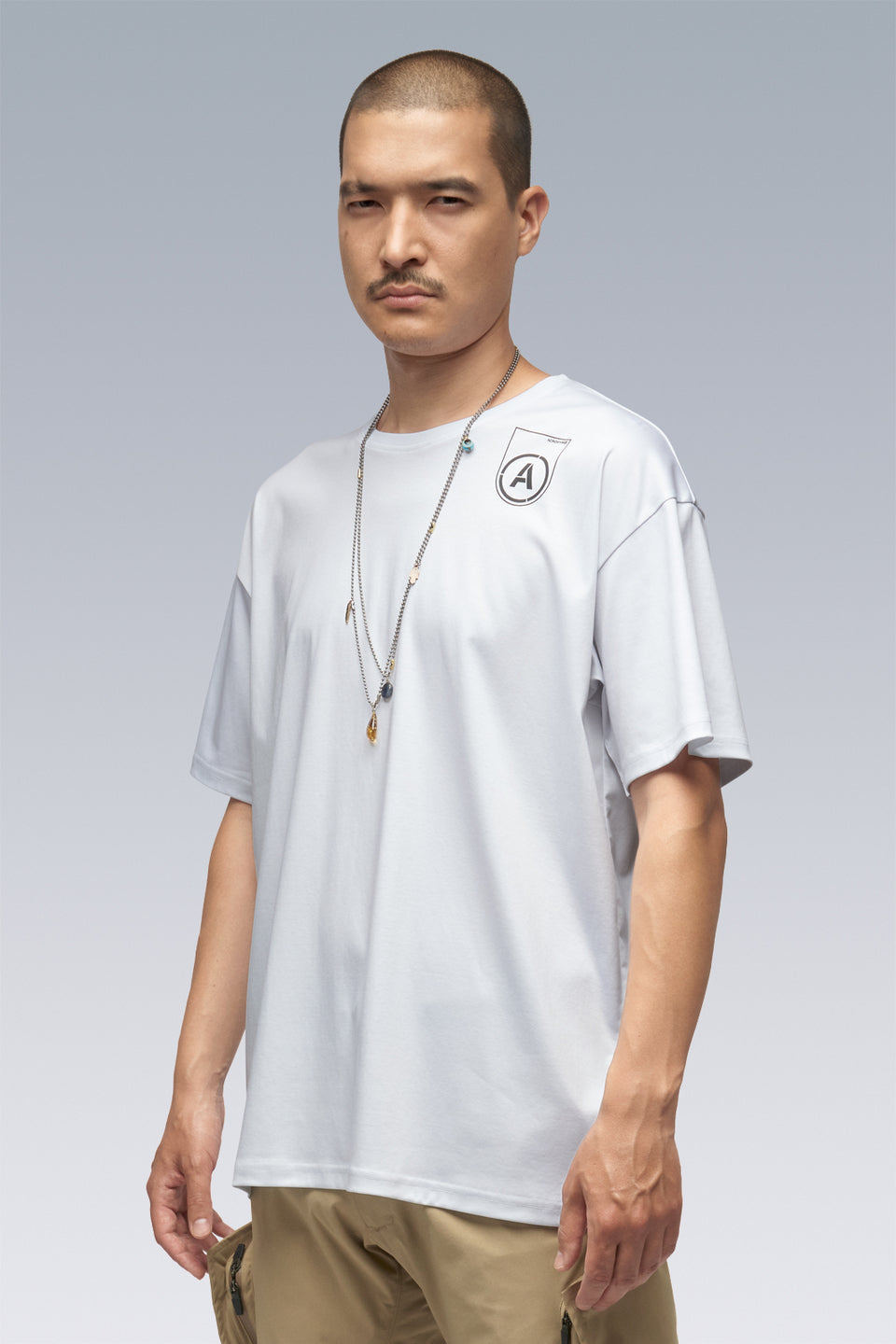 S24-PR-B 100% Cotton Mercerized Short Sleeve T-shirt - White