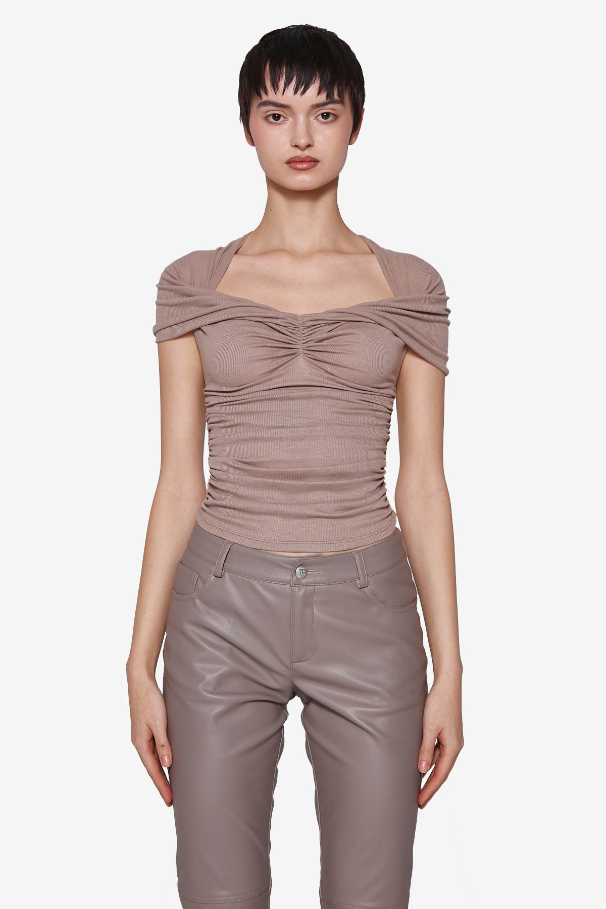DRAPED TSHIRT