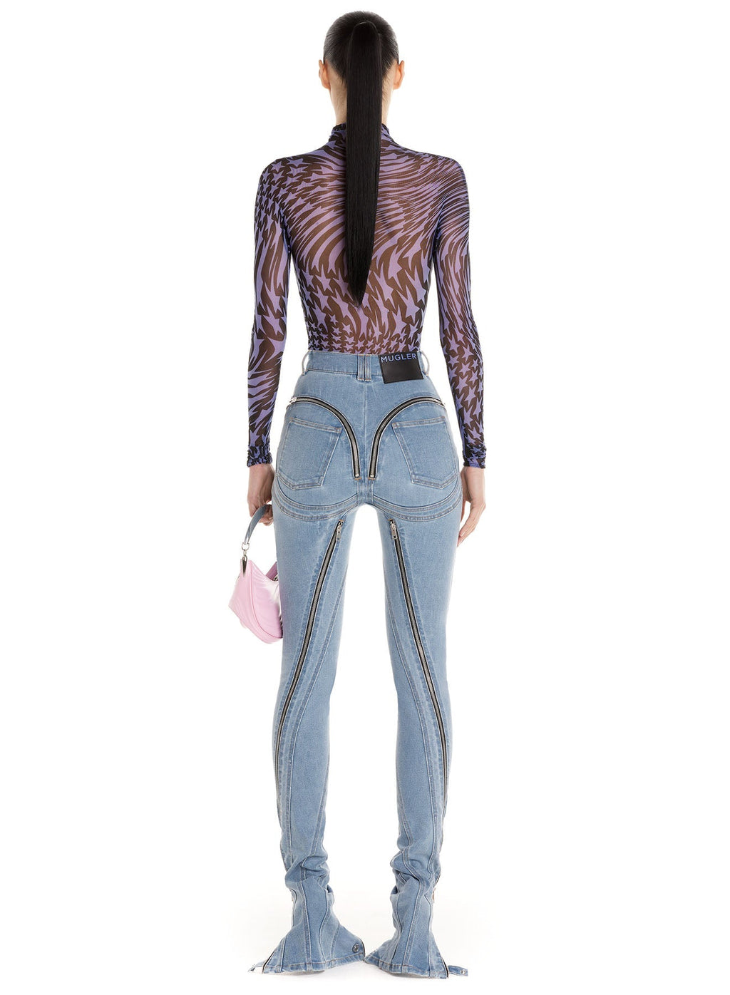 ZIPPED SPIRAL JEANS