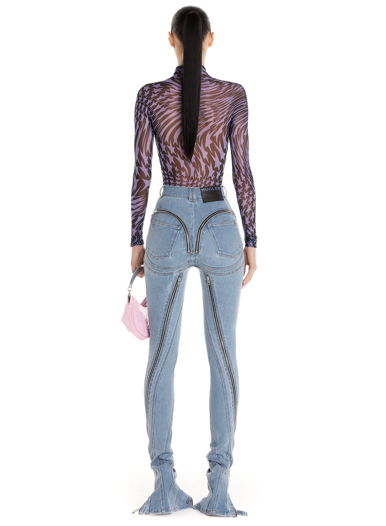 ZIPPED SPIRAL JEANS