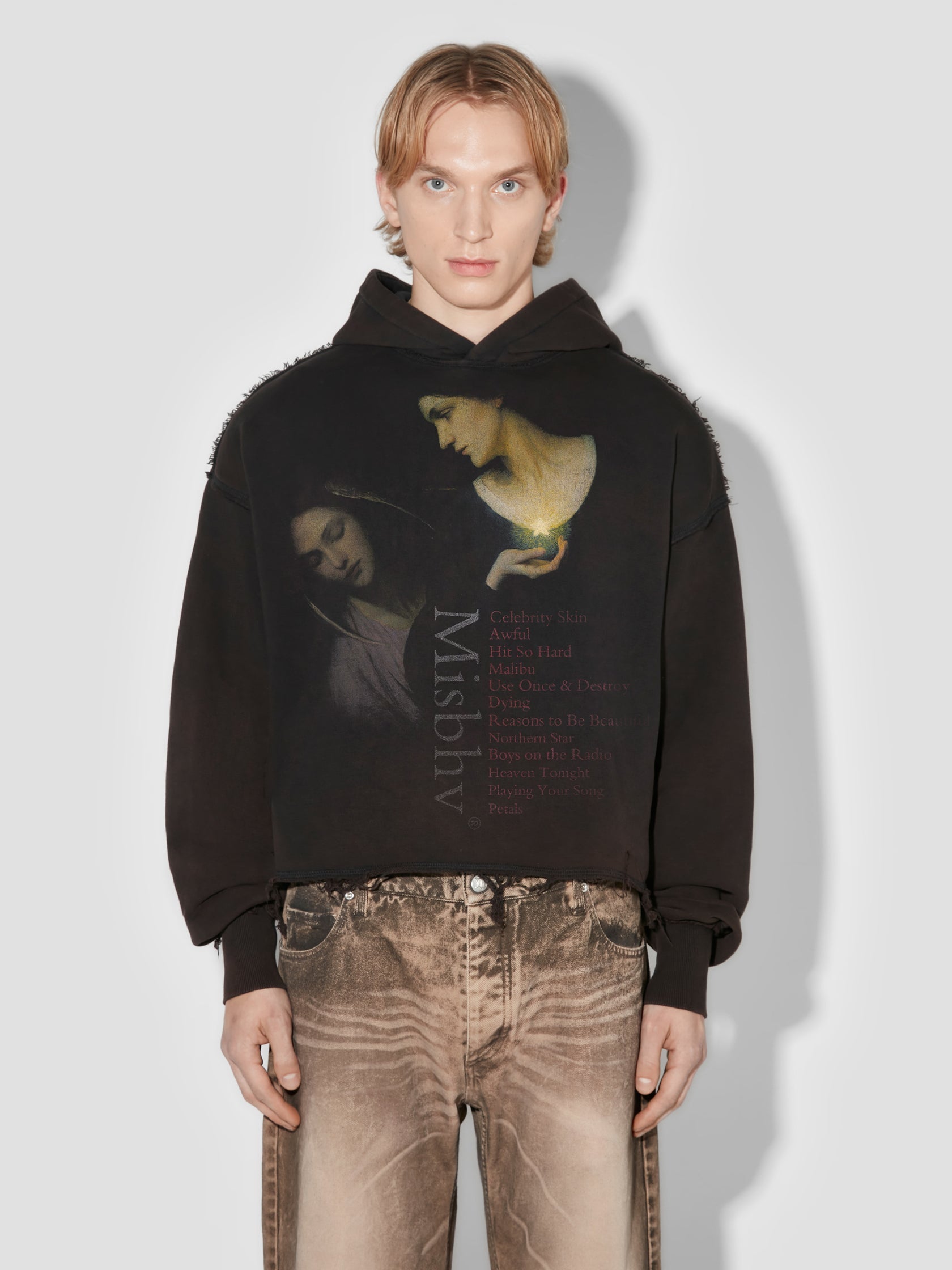 CELEBRITY SKIN CROPPED HOODIE