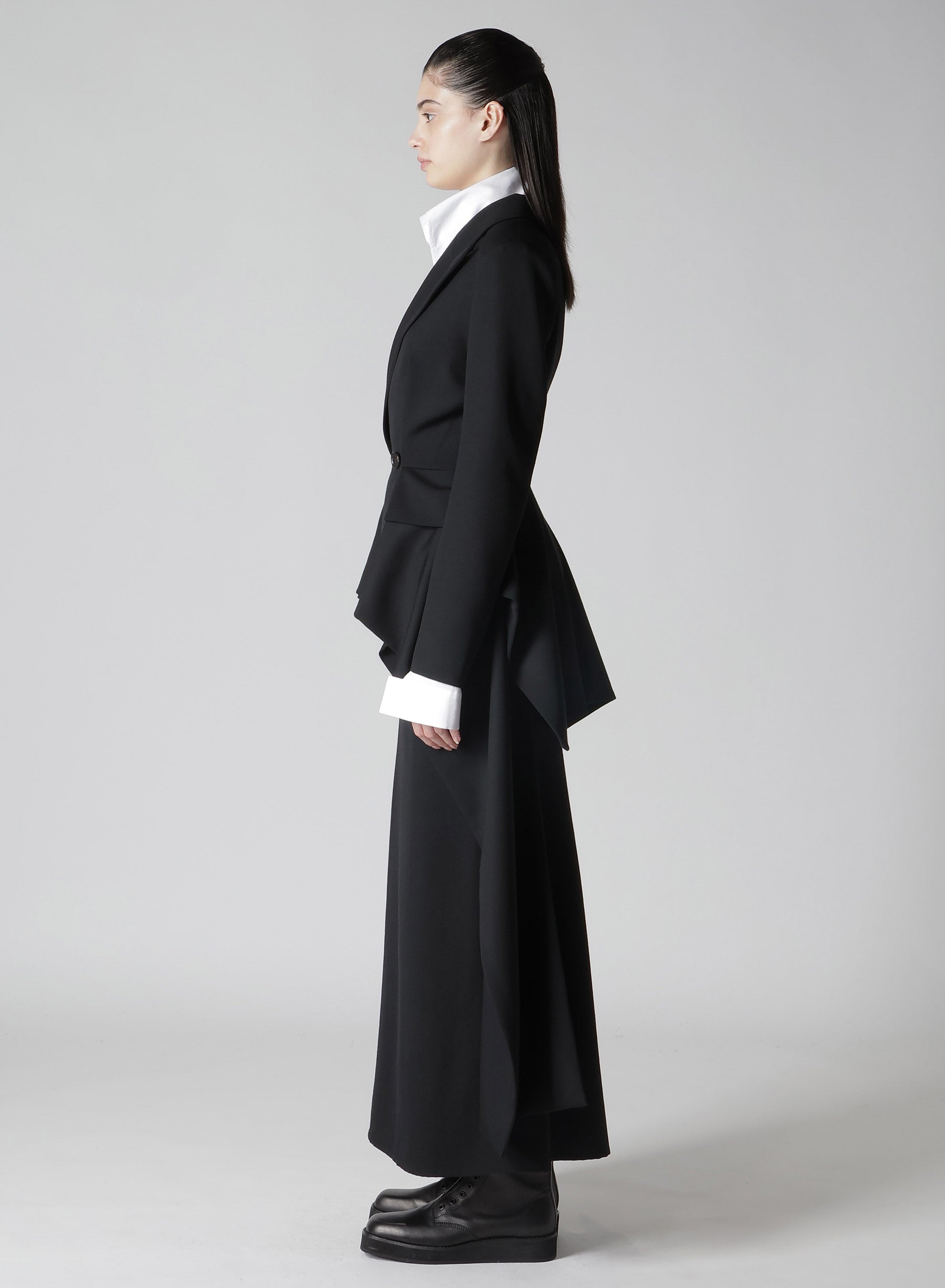 DRAPED PEAKED JACKET