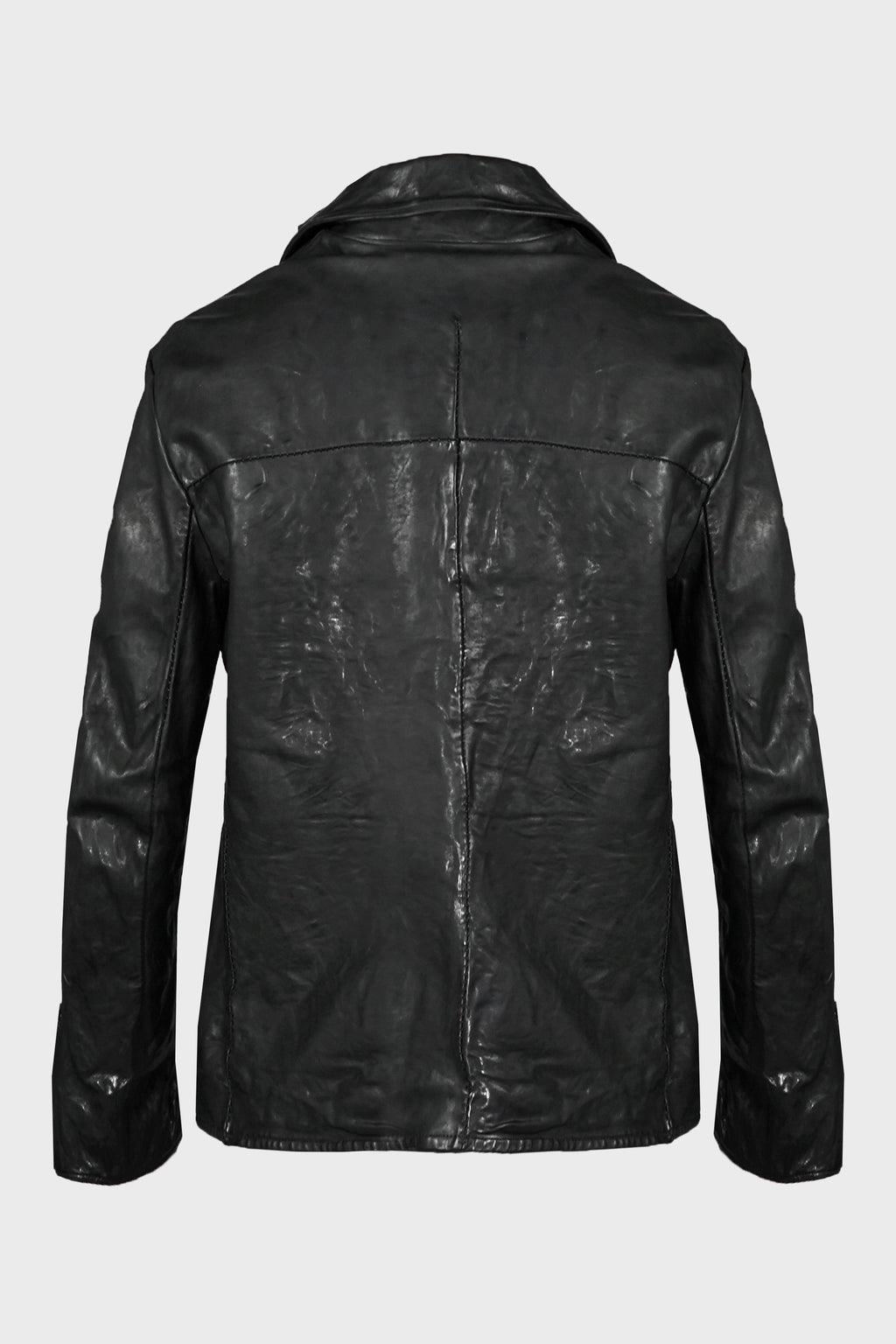 SHIRT COLLAR ZIP BLOUSON BLACK