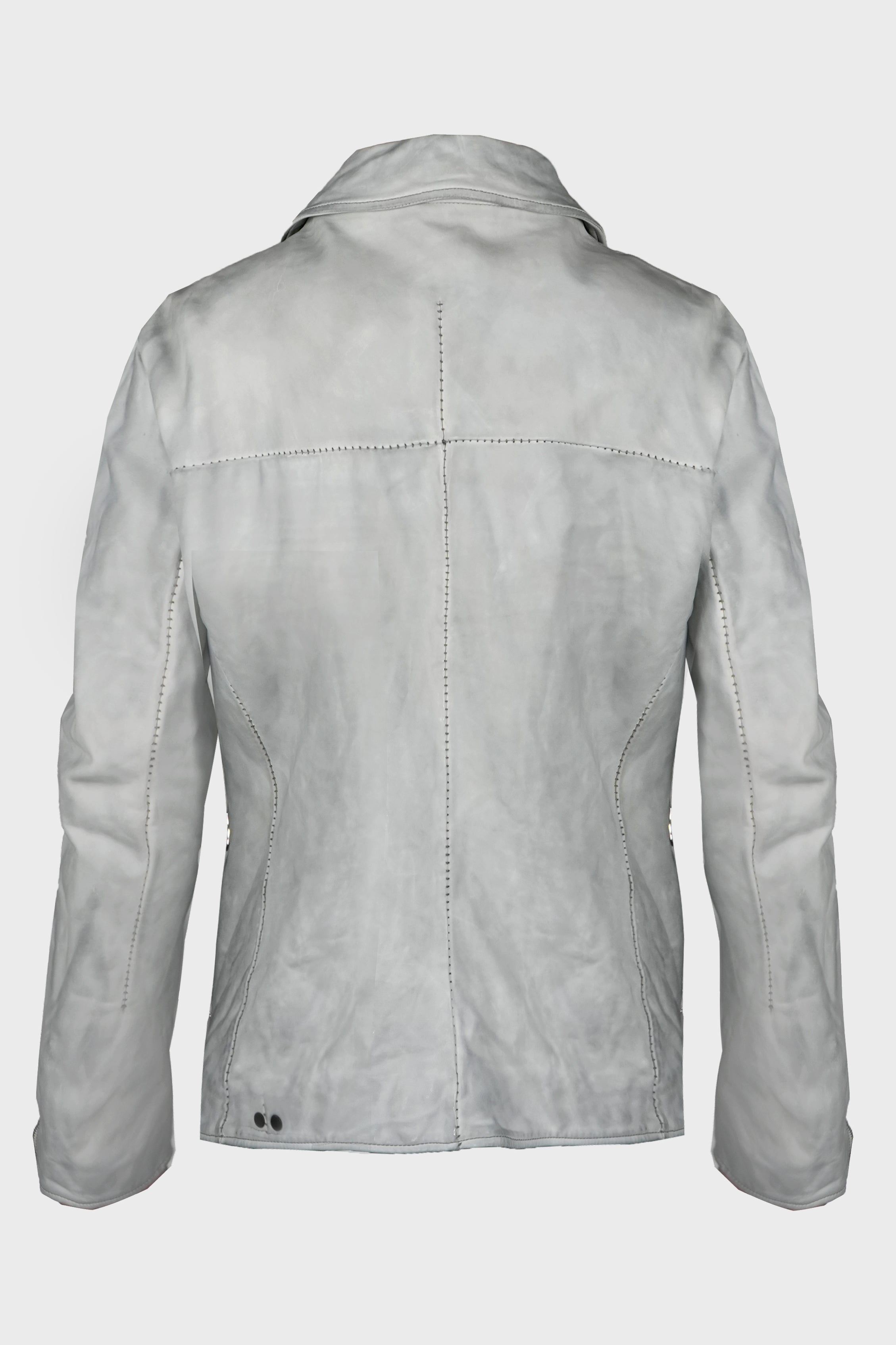 SHIRT COLLAR ZIP BLOUSON L.GREY