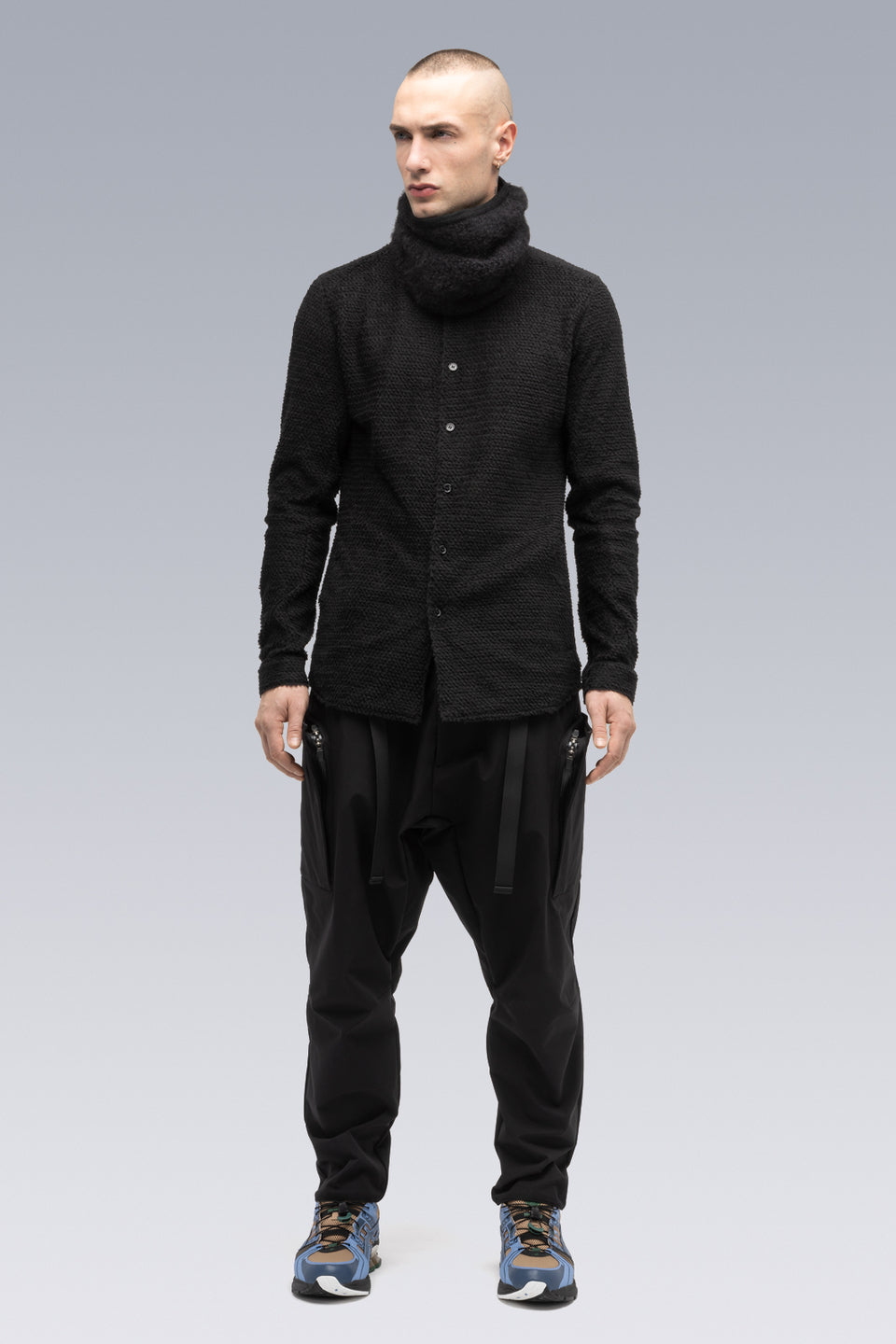 NG5-PU Hand-Knit Suri Alpaca Neck Gaiter