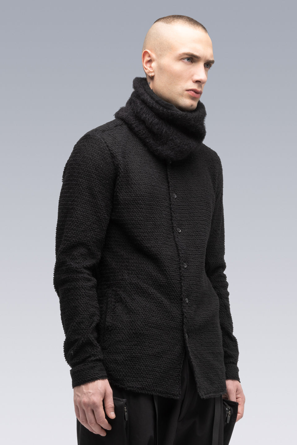 NG5-PU Hand-Knit Suri Alpaca Neck Gaiter