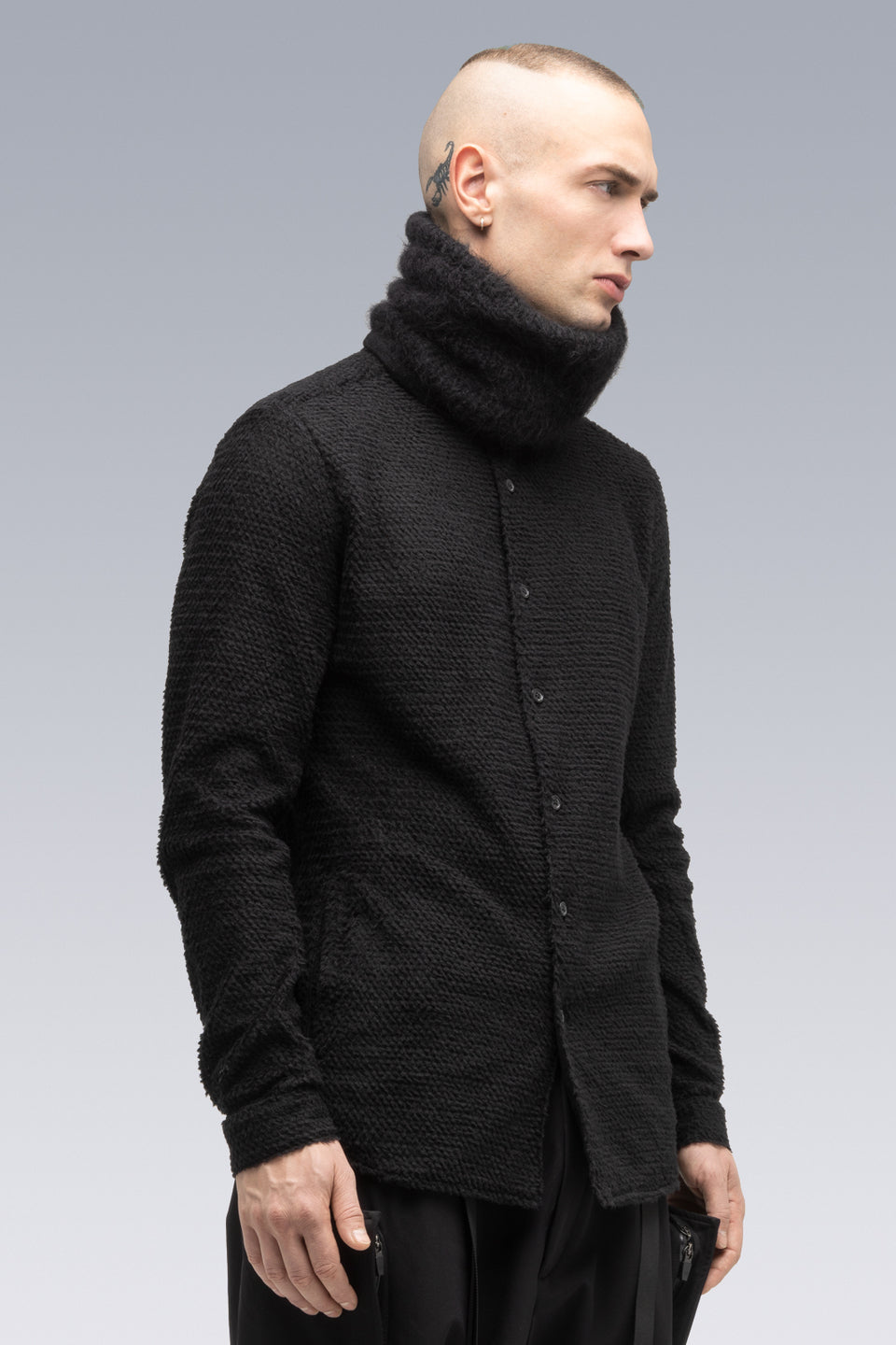 NG5-PU Hand-Knit Suri Alpaca Neck Gaiter