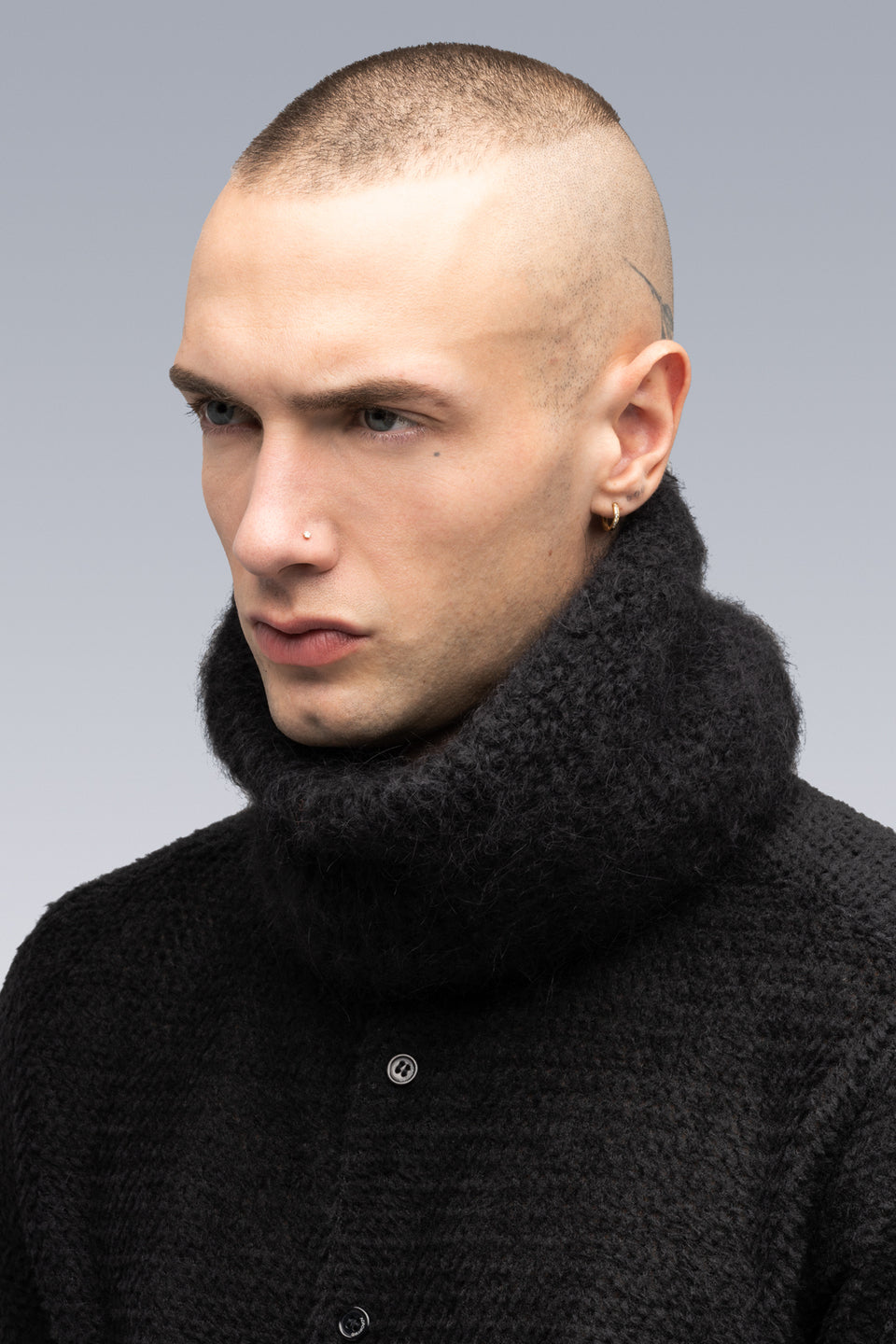 NG5-PU Hand-Knit Suri Alpaca Neck Gaiter