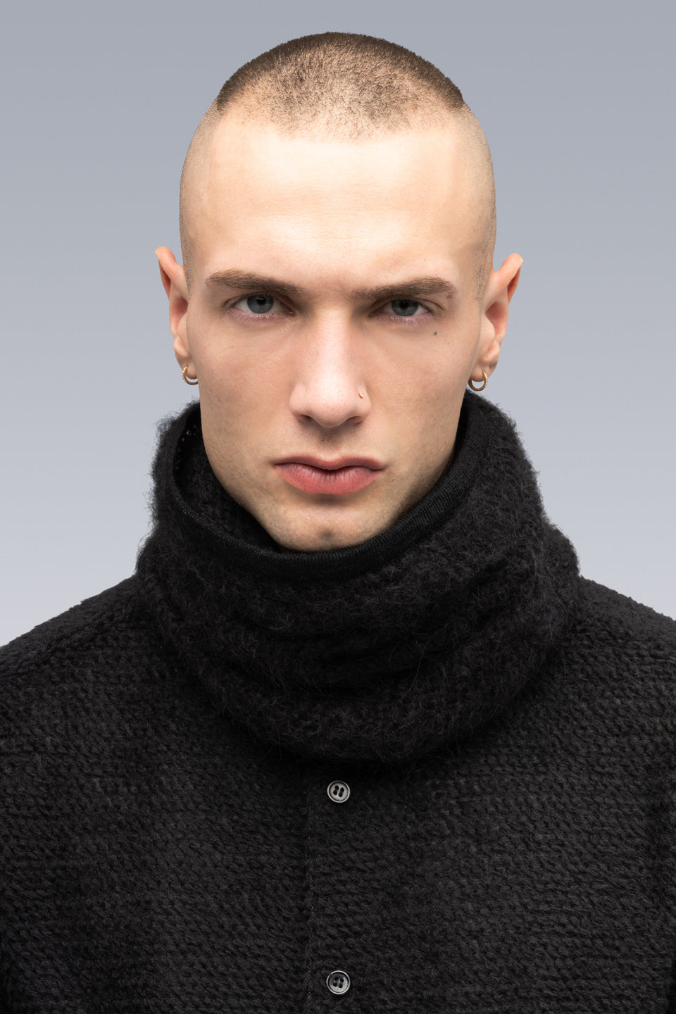 NG5-PU Hand-Knit Suri Alpaca Neck Gaiter