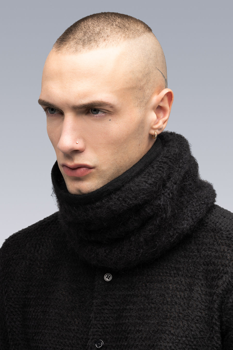 NG5-PU Hand-Knit Suri Alpaca Neck Gaiter