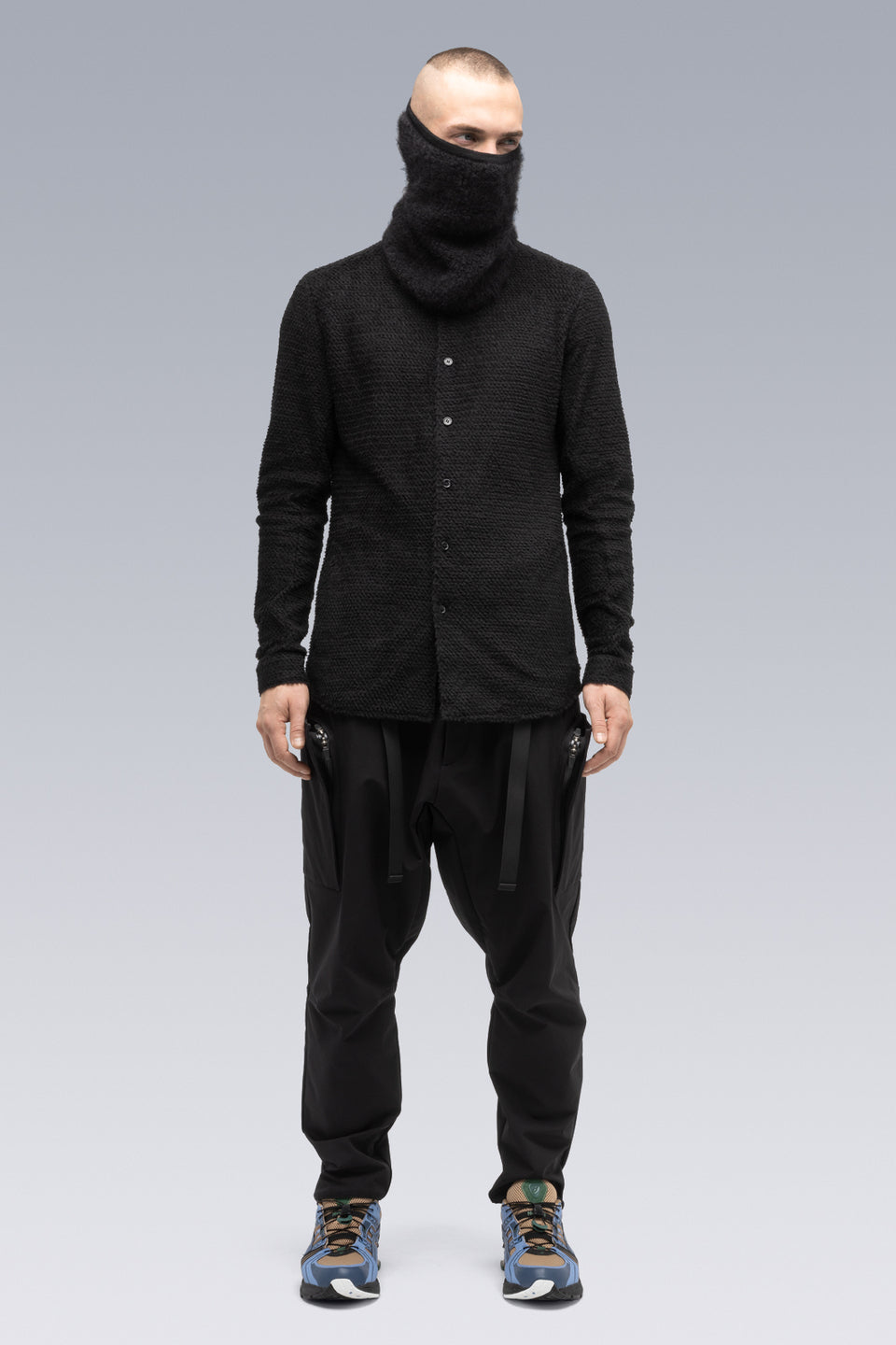 NG5-PU Hand-Knit Suri Alpaca Neck Gaiter