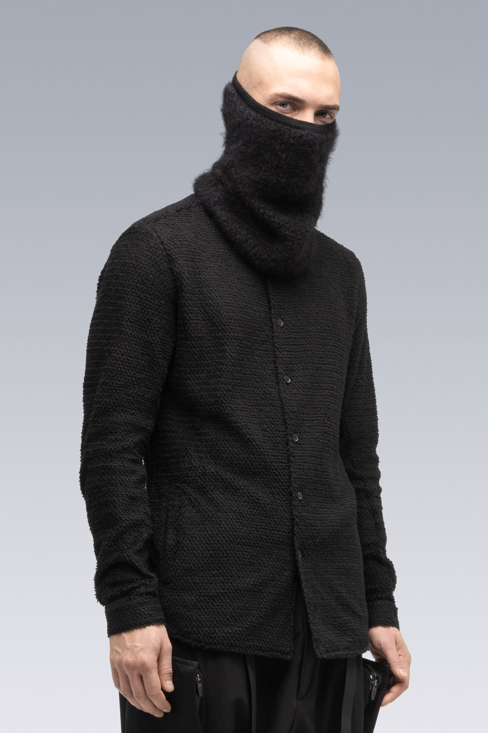 NG5-PU Hand-Knit Suri Alpaca Neck Gaiter