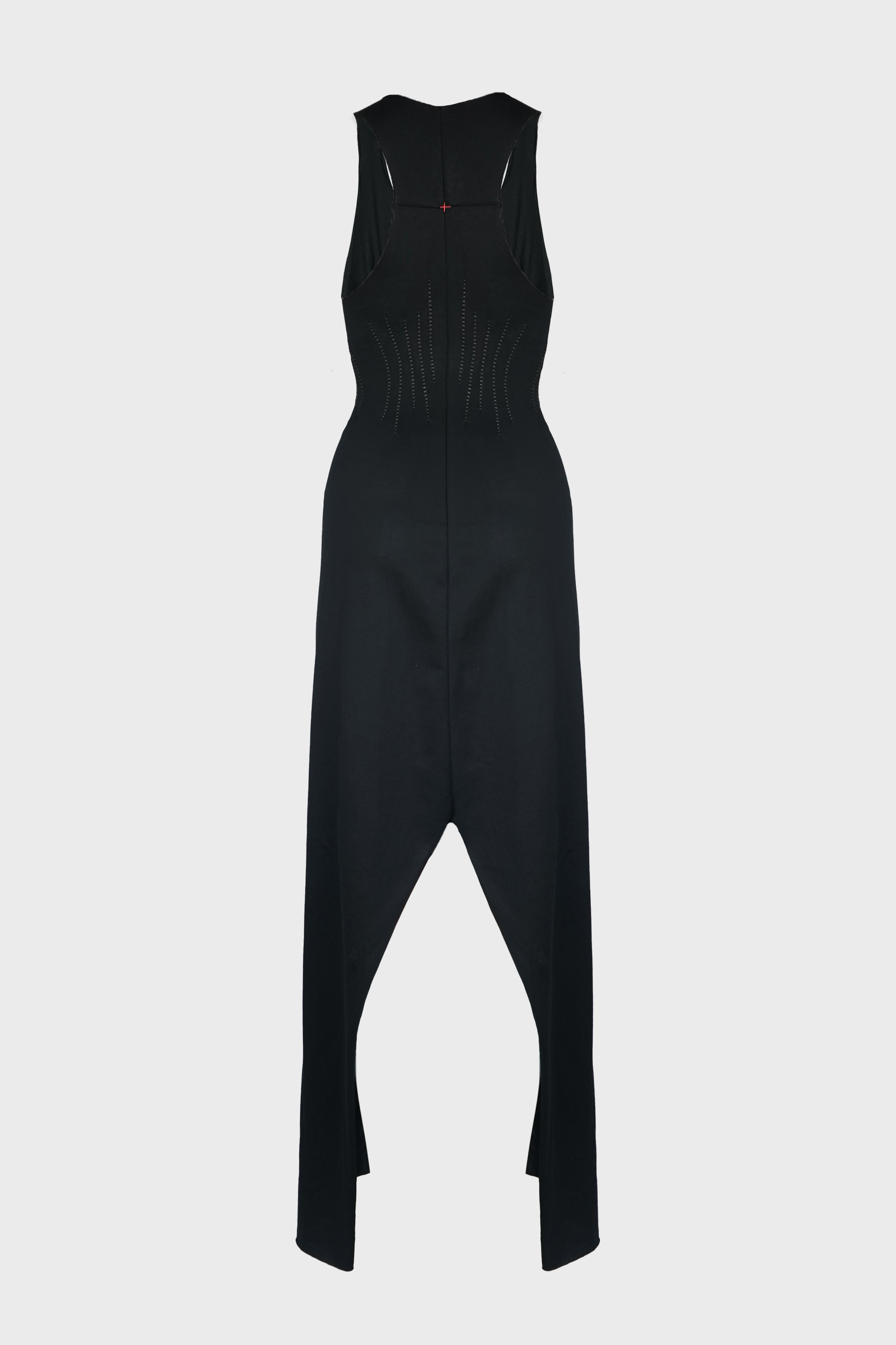 SCAR PLEATS LONG DRESS