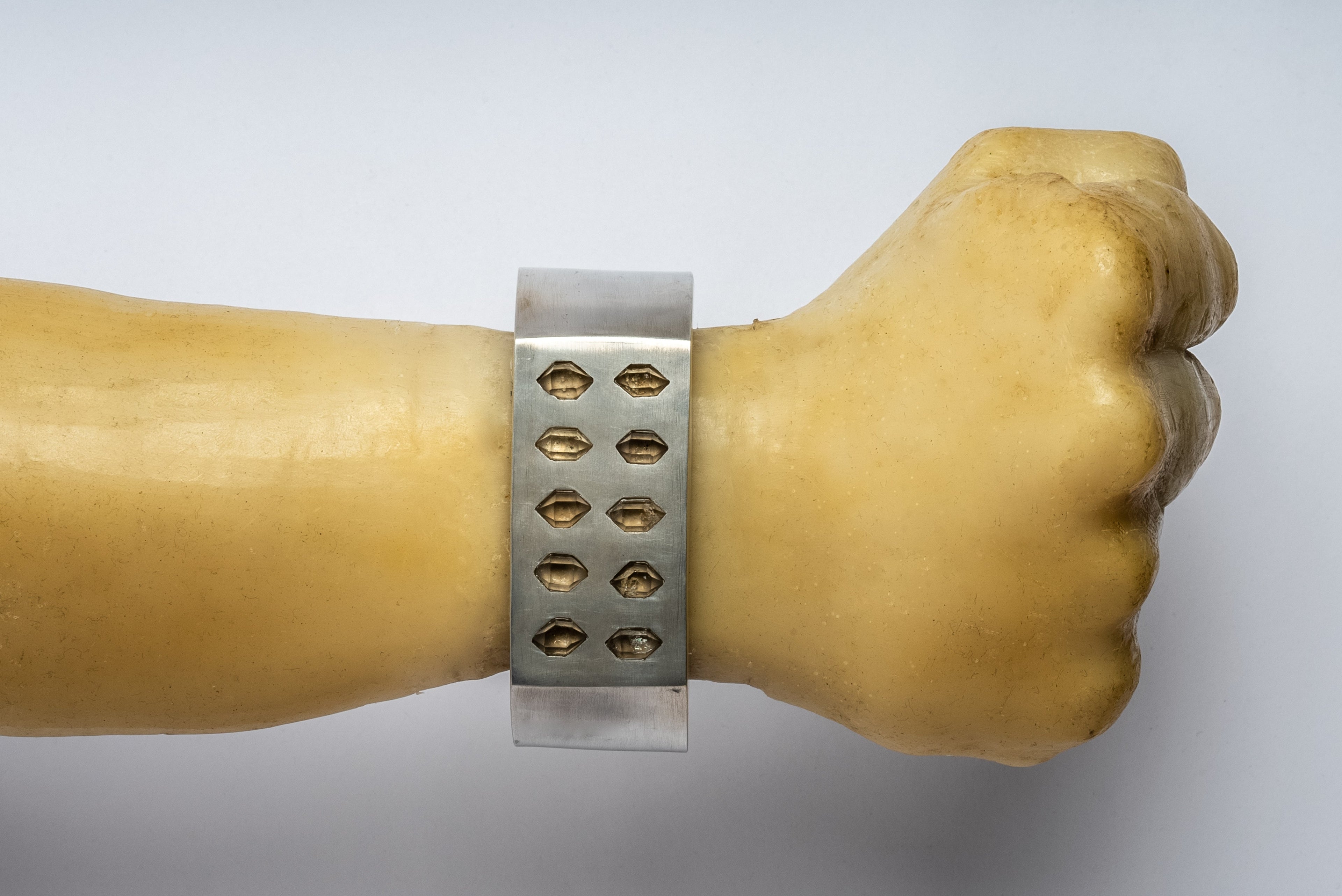 Crescent Plane Bracelet (Herkimer Spikes Var., 30mm)
