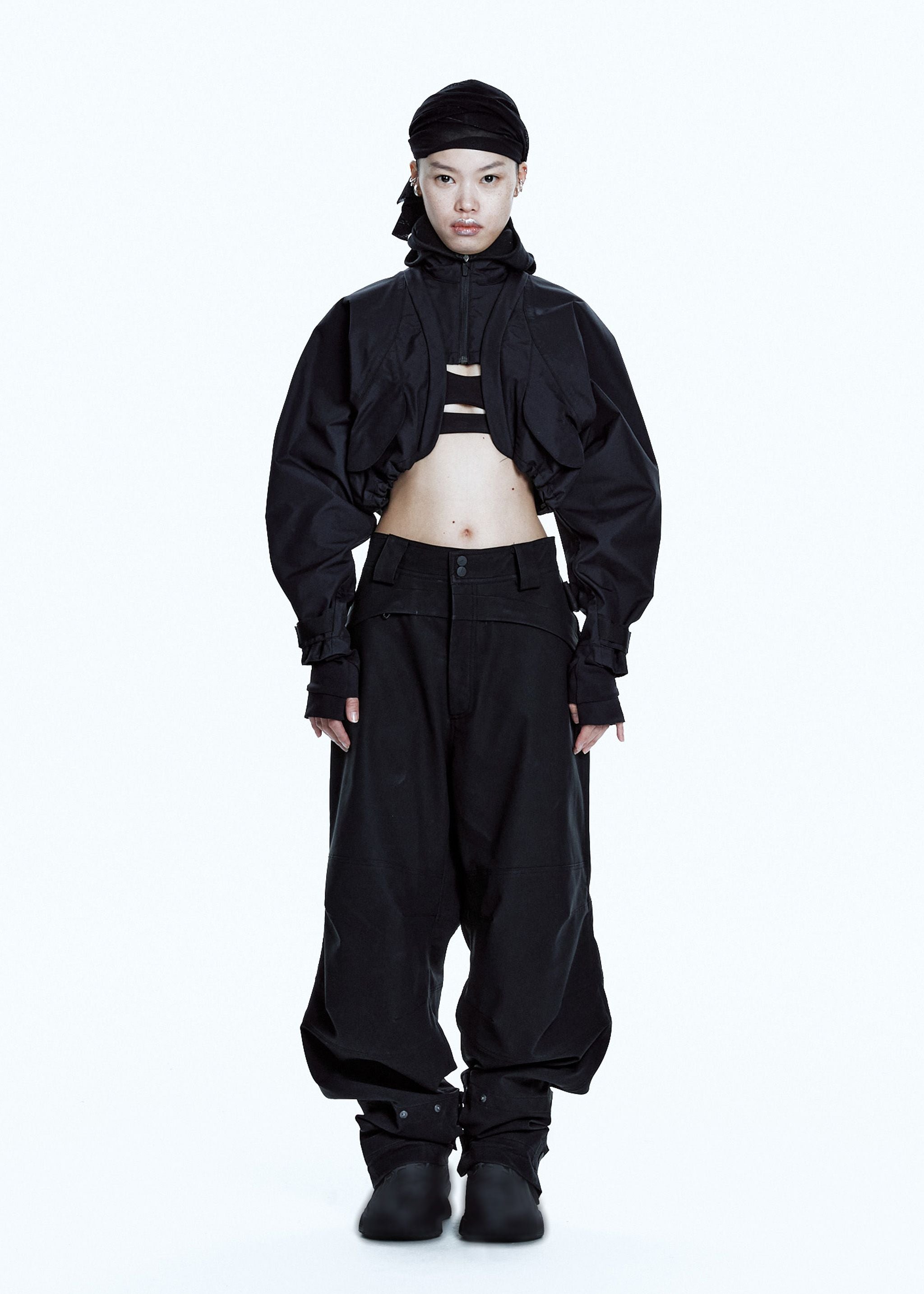 BIKER PANTS W/ DETACHABLE BAG