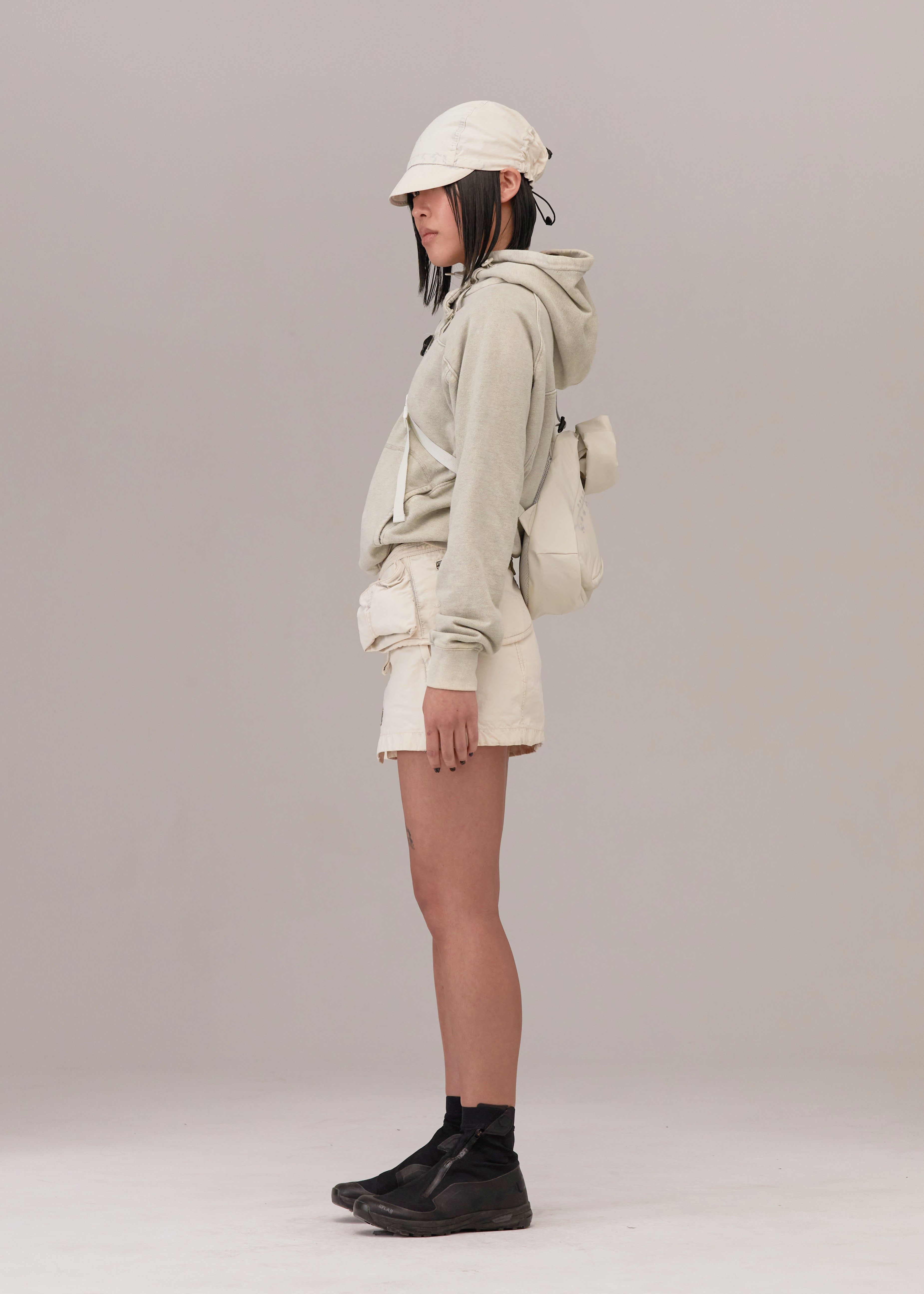 SHIRRING CAP ICE BLUE