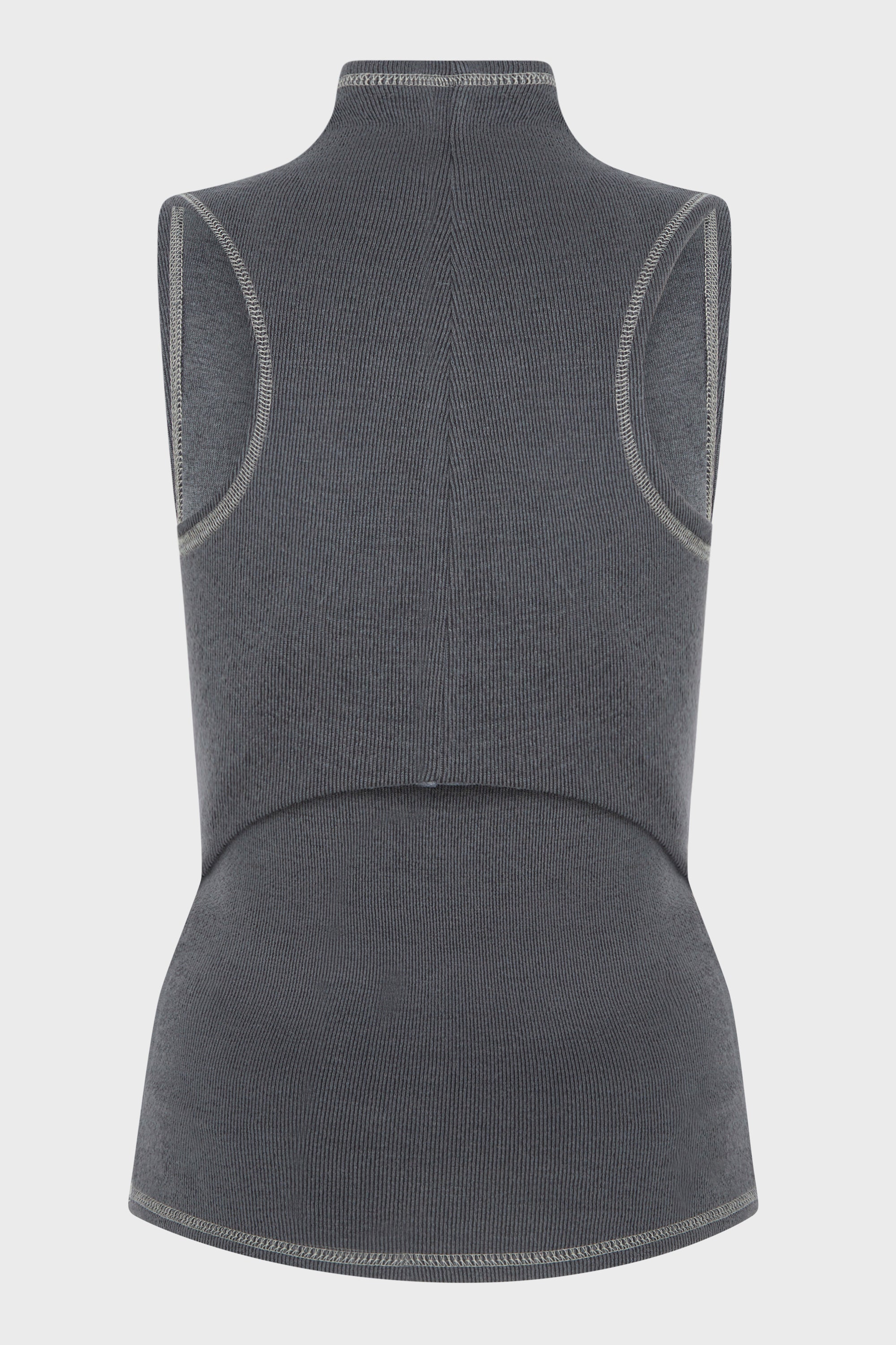 RACERBACK TOP DARK GREY