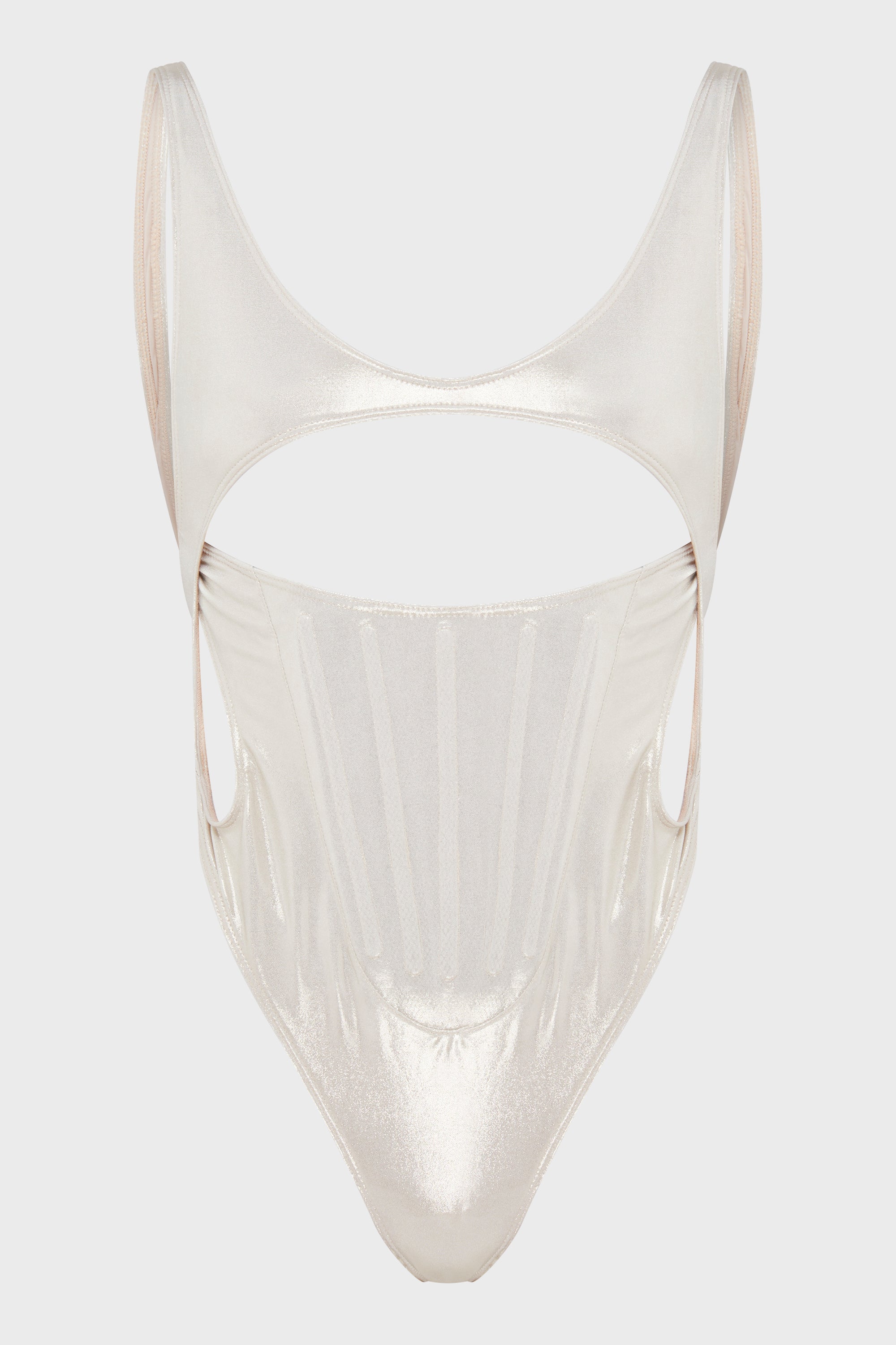 CORSETED ONE-PIECE