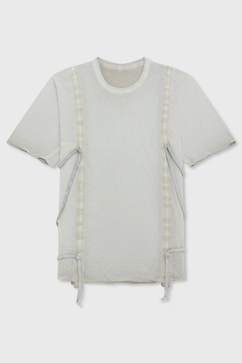 FADED LIGHT GREY NATURAL OBJECT DYED TSHIRT