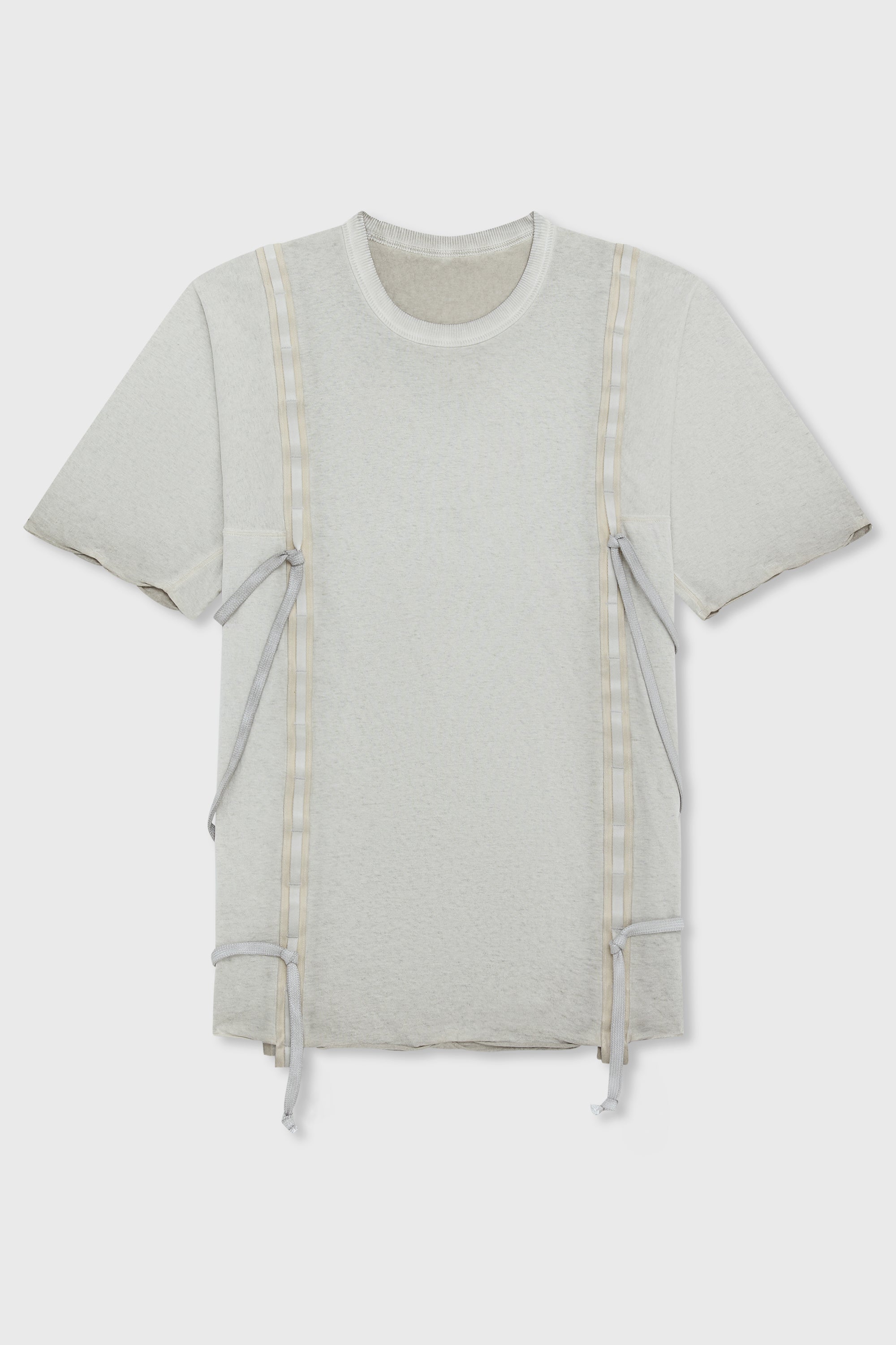 FADED LIGHT GREY NATURAL OBJECT DYED TSHIRT