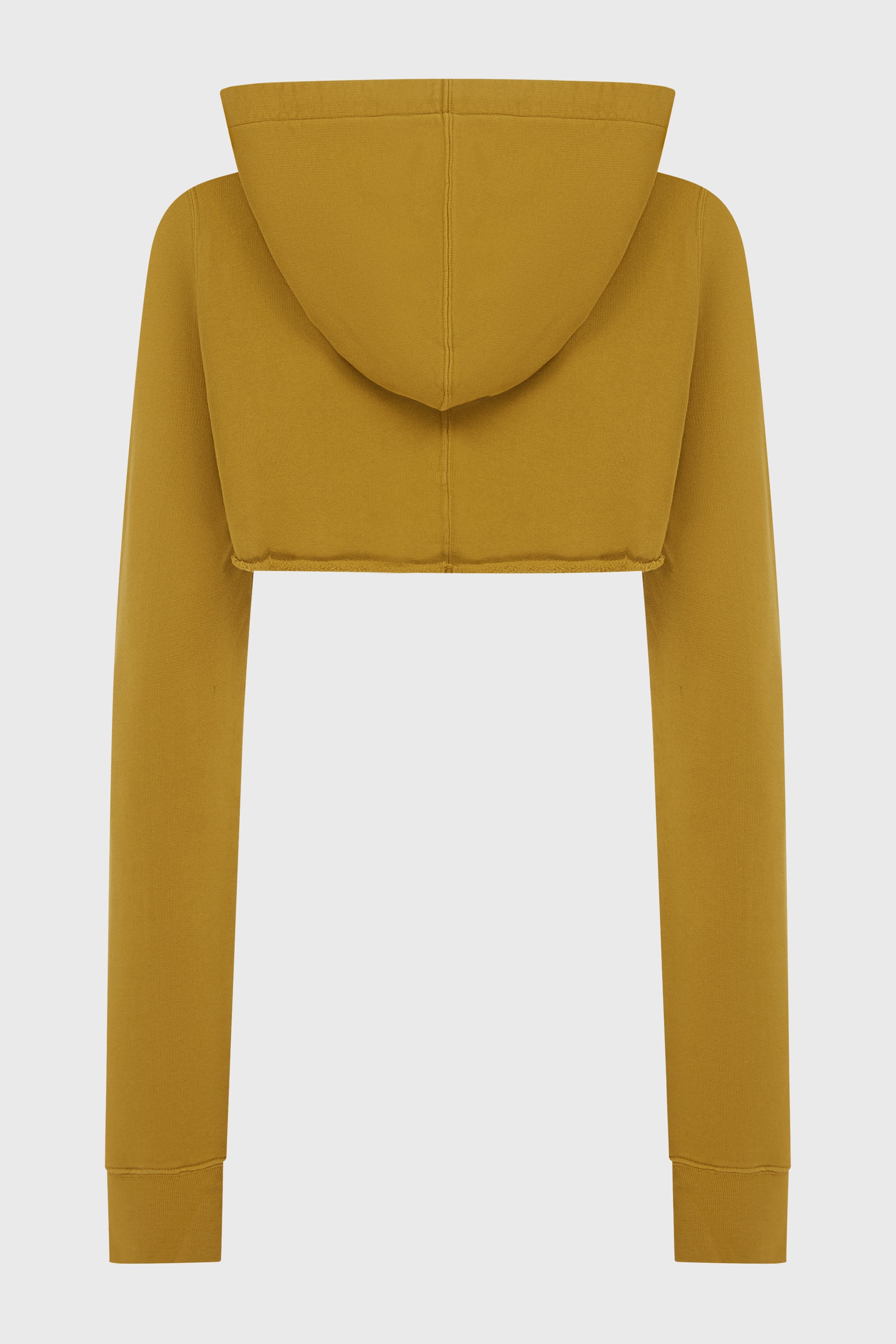 CROPPED HOODIE OCHRE