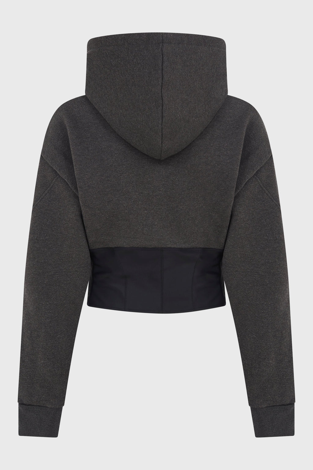 CORSETED HOODIE CHARCOAL MENS