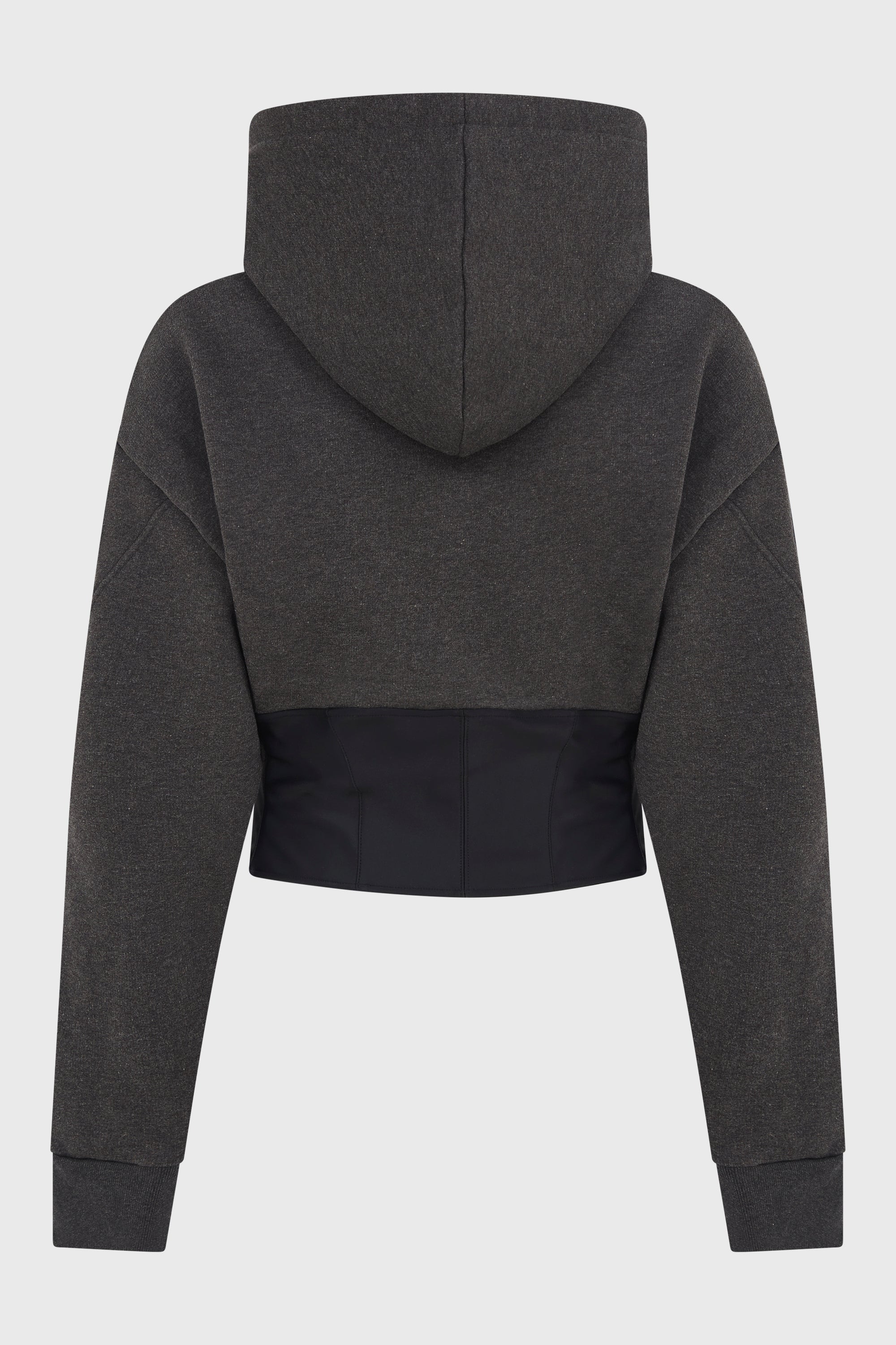 CORSETED HOODIE CHARCOAL MENS