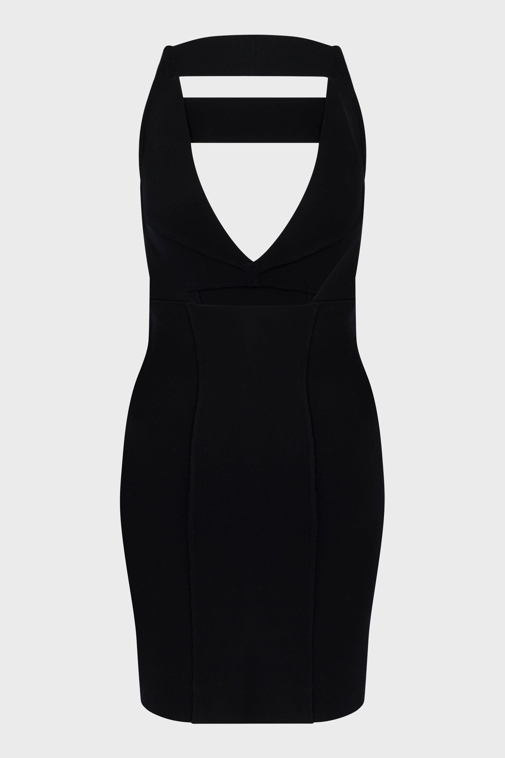 BLACK SLING MINI DRESS